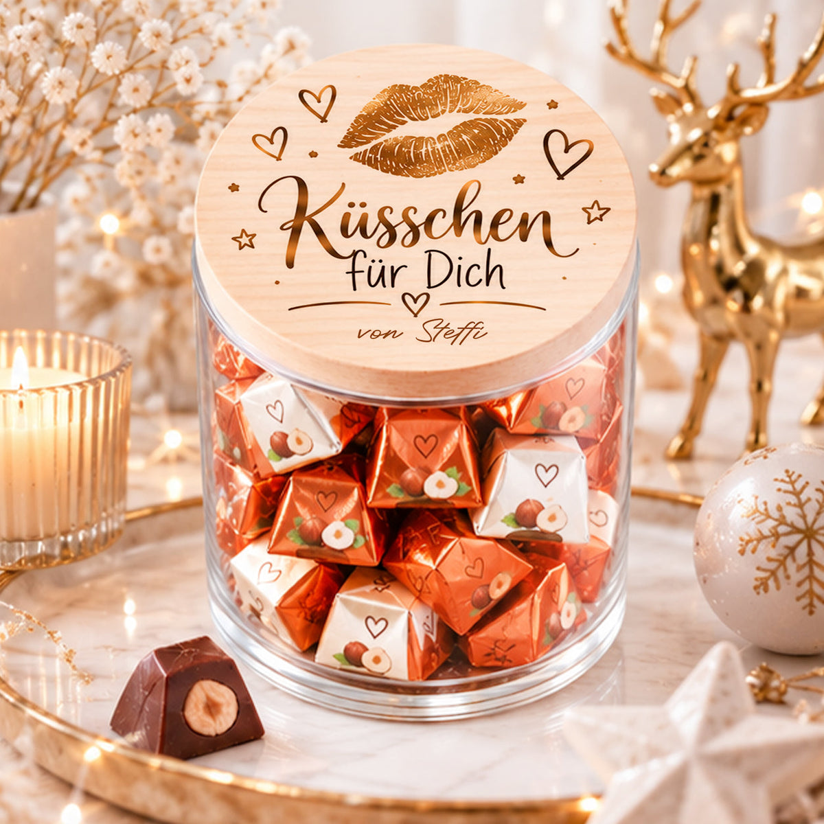 Küsschen zu Weihnachten ❤️ – personalisierte Weihnachtsgeschenke für deine Lieblingsmenschen