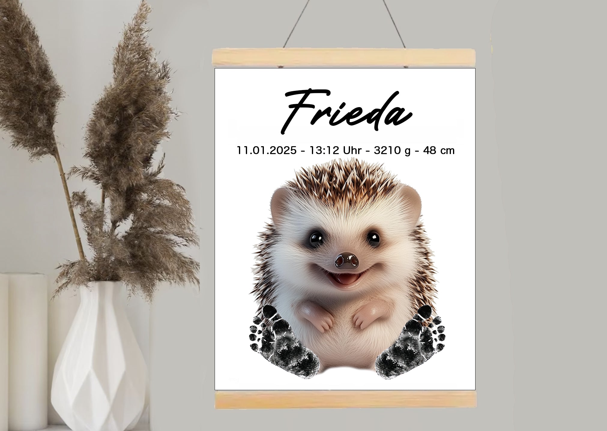 Fußabdruck Poster Igel