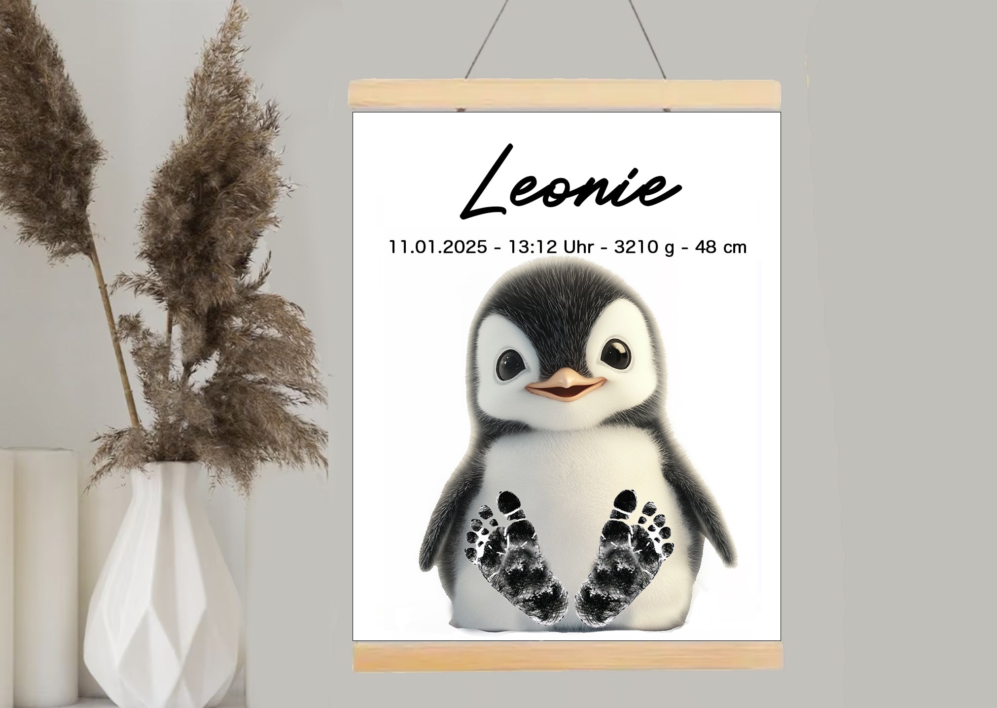 Fußabdruck Poster Pinguin