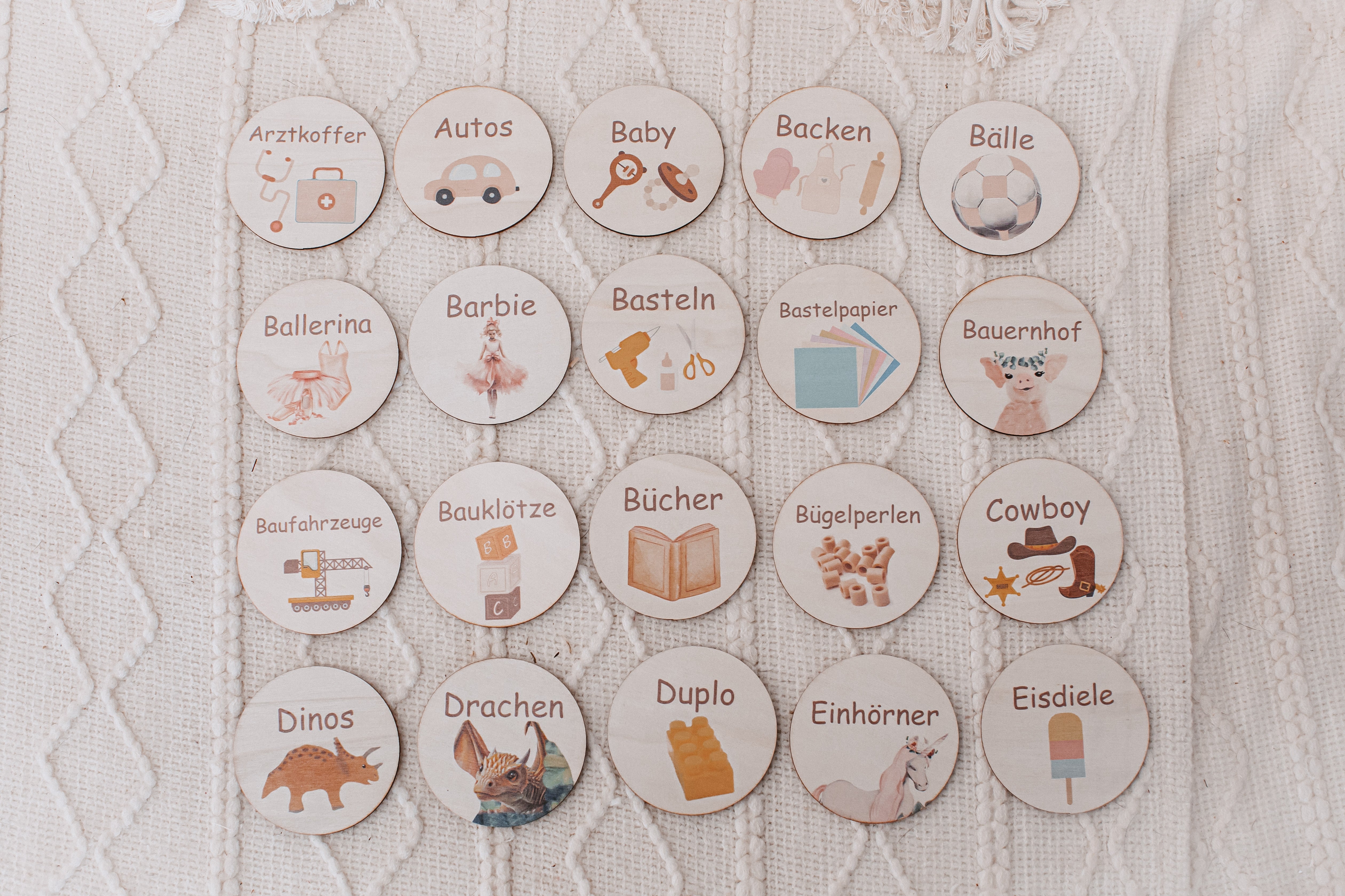 Holzetiketten Spielzeug Schleim bis Zäune