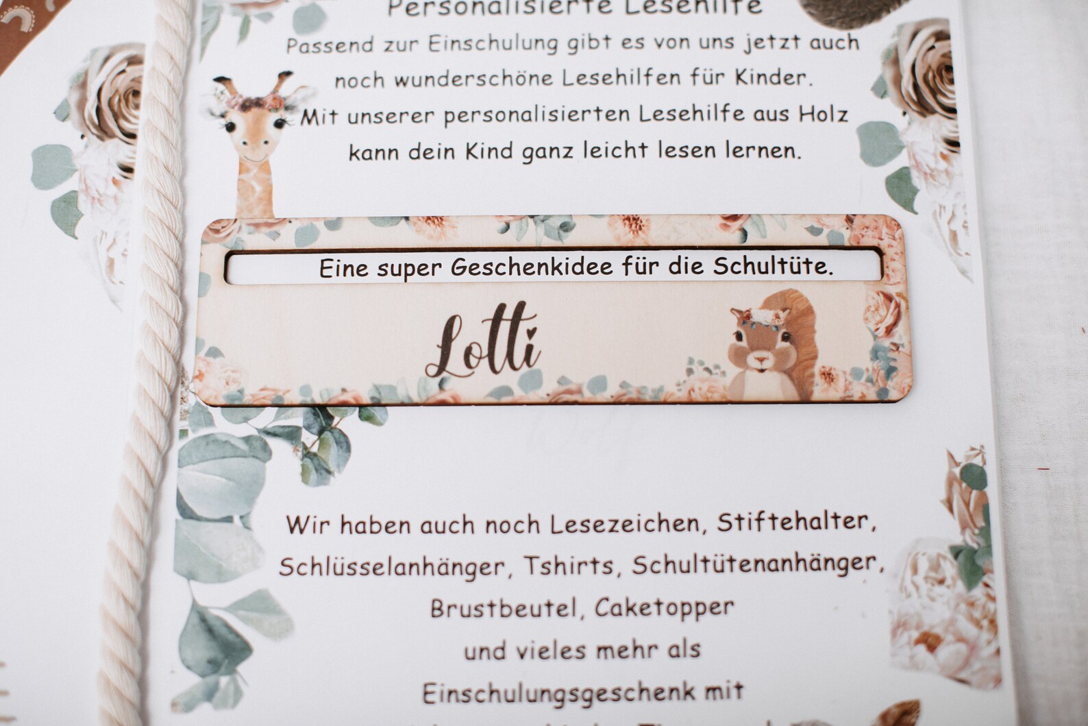 Lesehilfe Eichhörnchen