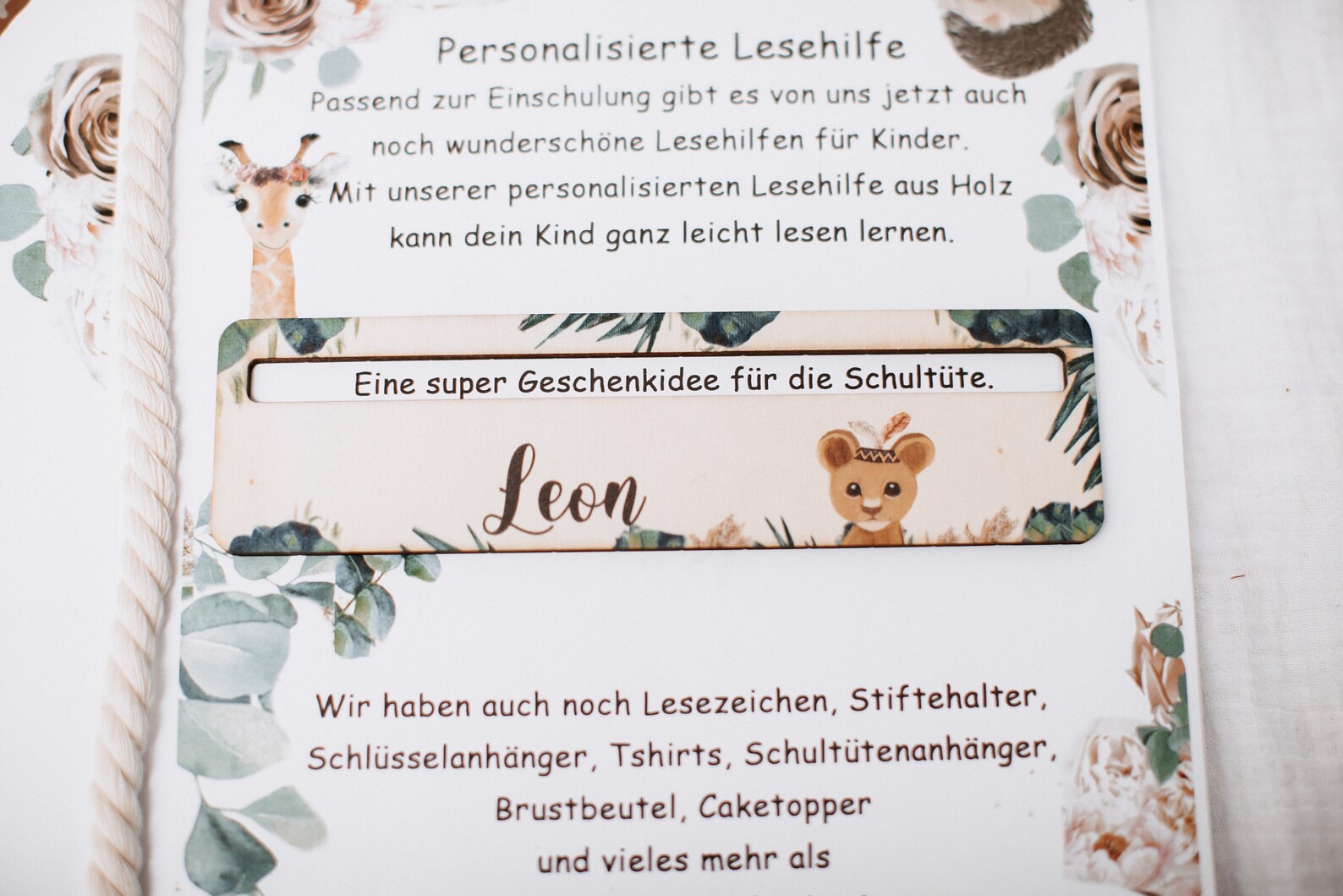 Lesehilfe Löwe