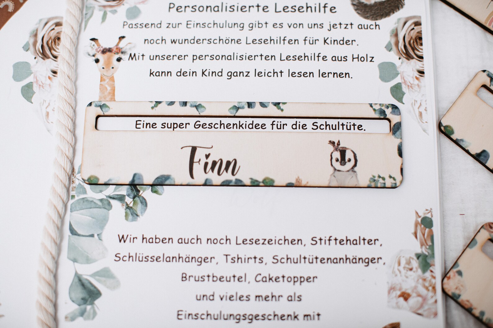 Lesehilfe Pinguin