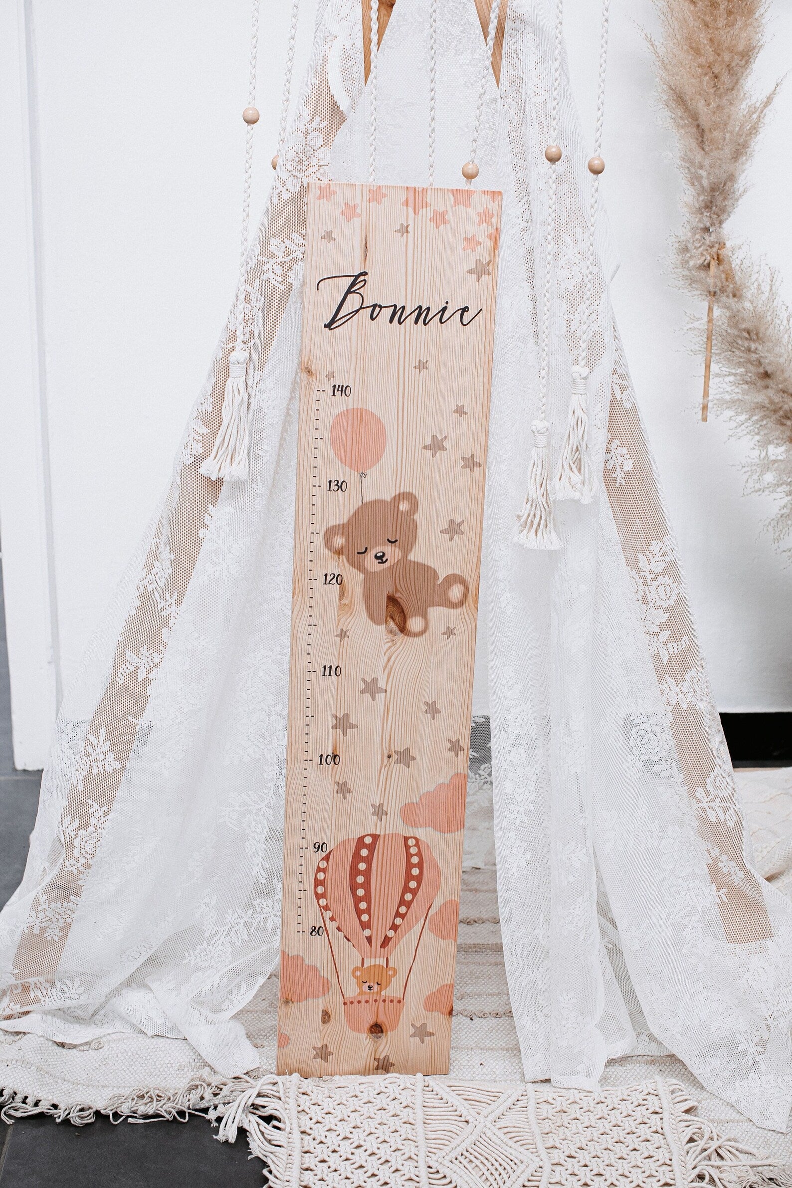 Messlatte Heissluftballon rosa