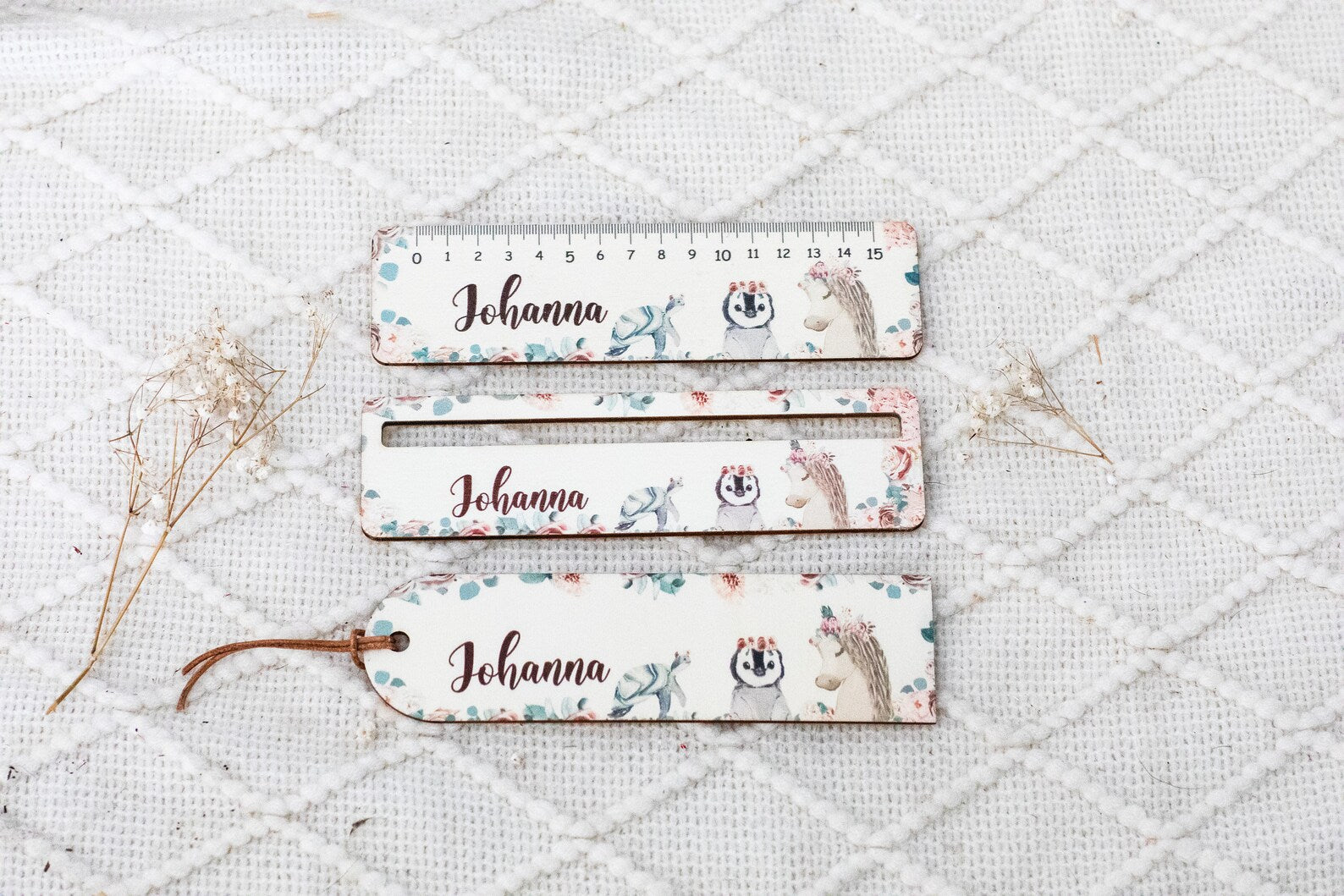 Schulkind Set Schildkröte Pinguin Pferd