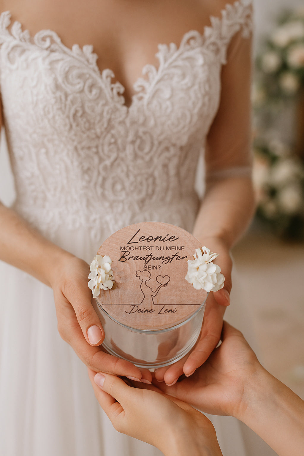 Personalisiertes Vorratsglas Hochzeit – Geschenk für Brautjungfer oder Trauzeugin