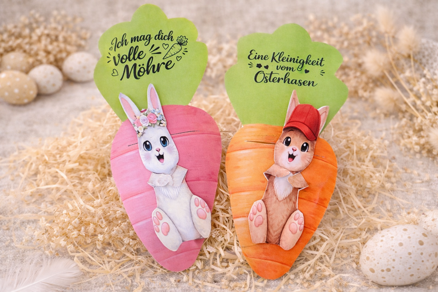 Geldgeschenk Verpackung Ostern Möhren- SOFORT DOWNLOAD!