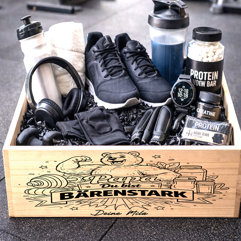 Ultimatives Fitness-Geschenk | Gym Protein Geschenk, Protein Riegel, Pre Workout | Gym Fitness Geschenkkorb | Gym Geschenk | Geschenk für Sie und Ihn