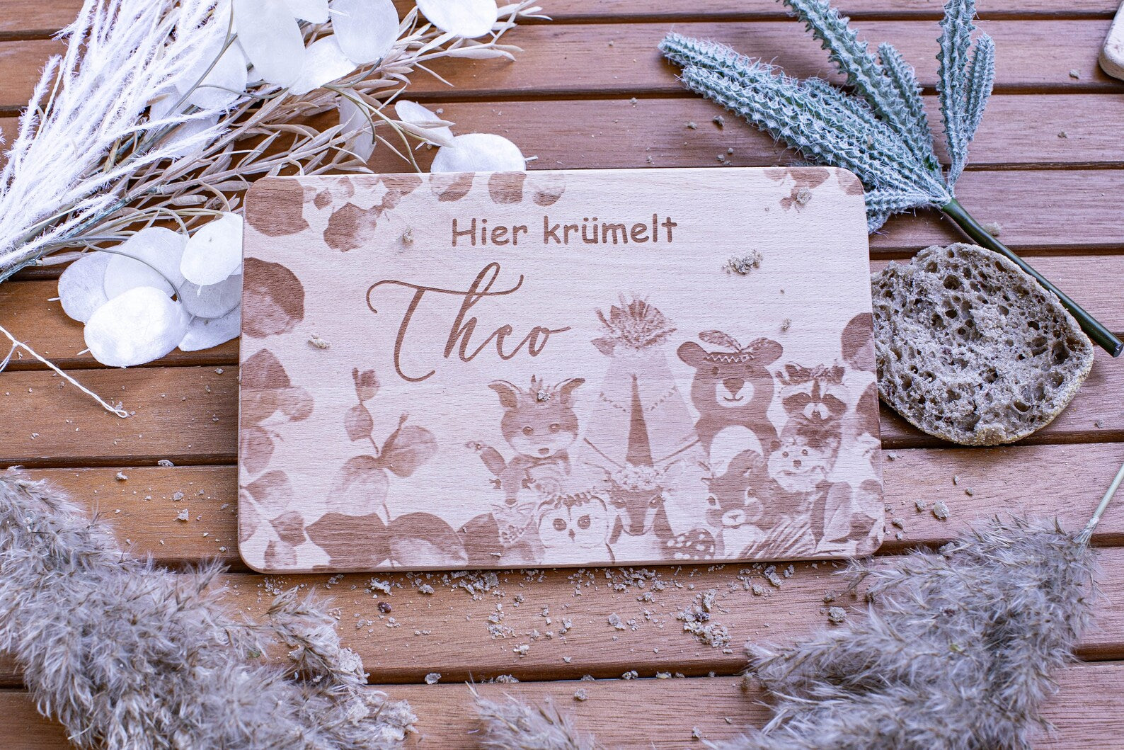 Frühstücksbrettchen Waldtiere