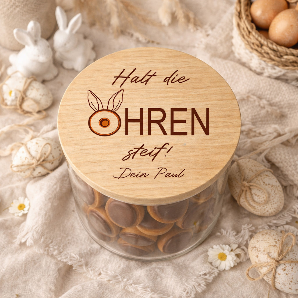 Vorratsglas Ostern personalisiert Osternest Geschenk zu Ostern Osterdeko Osterkörbchen Toffifee Ostergeschenk