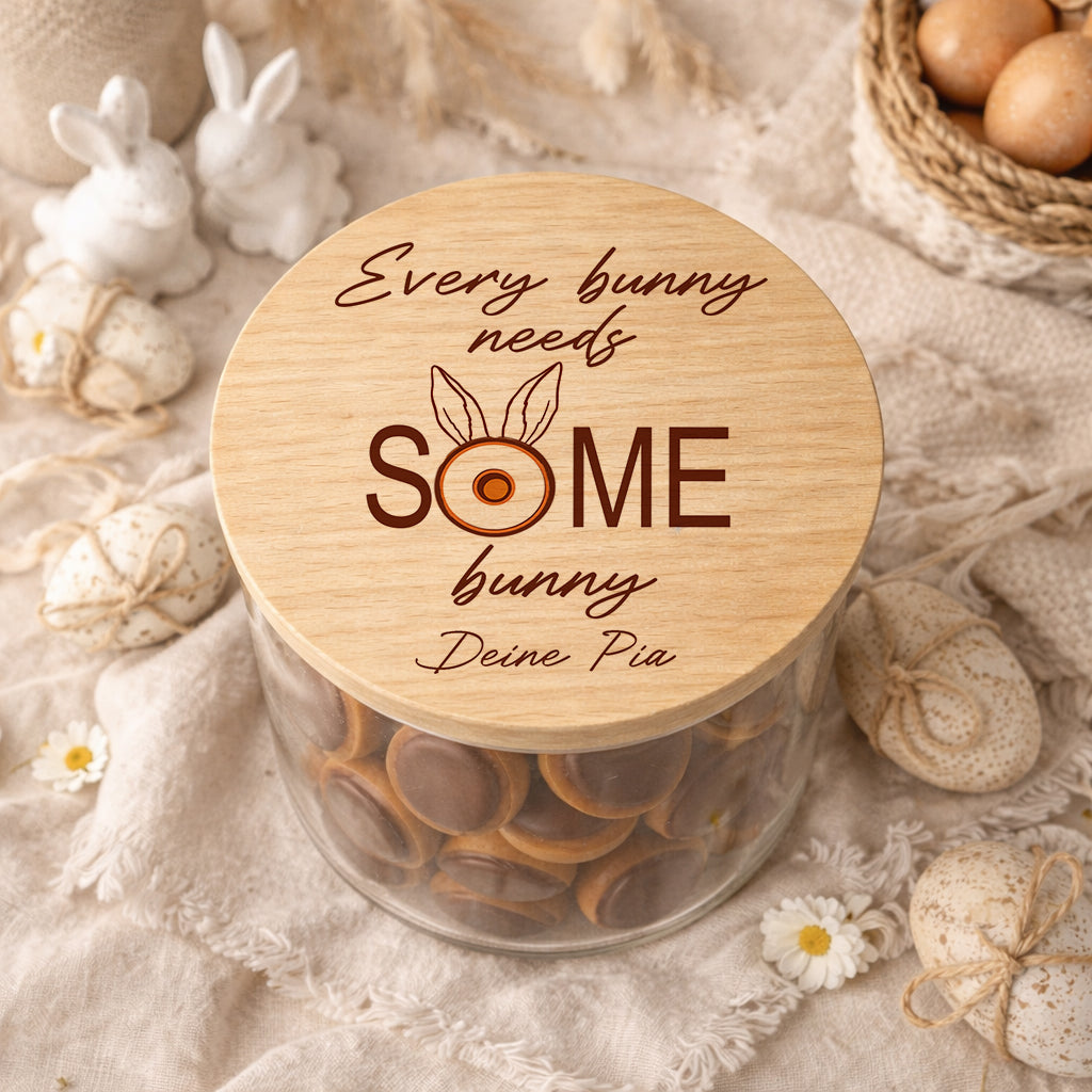 Vorratsglas Ostern personalisiert Osternest Geschenk zu Ostern Osterdeko Osterkörbchen Toffifee Ostergeschenk