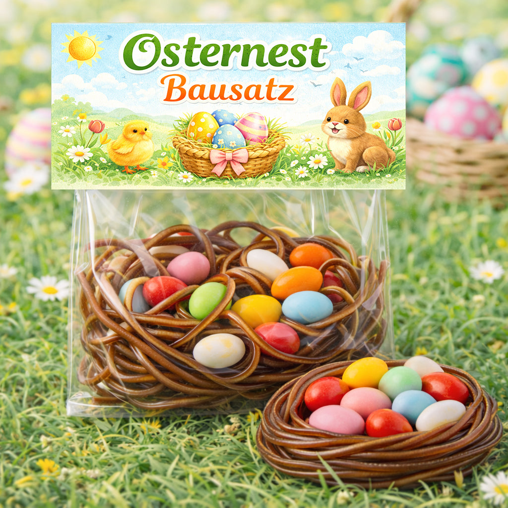 Osternest Druckvorlage Ostern Bausatz Ostergeschenk Kinder Oster Mitgebsel Gastgeschenk Oster Nest basteln Ostergruß Etikett Download