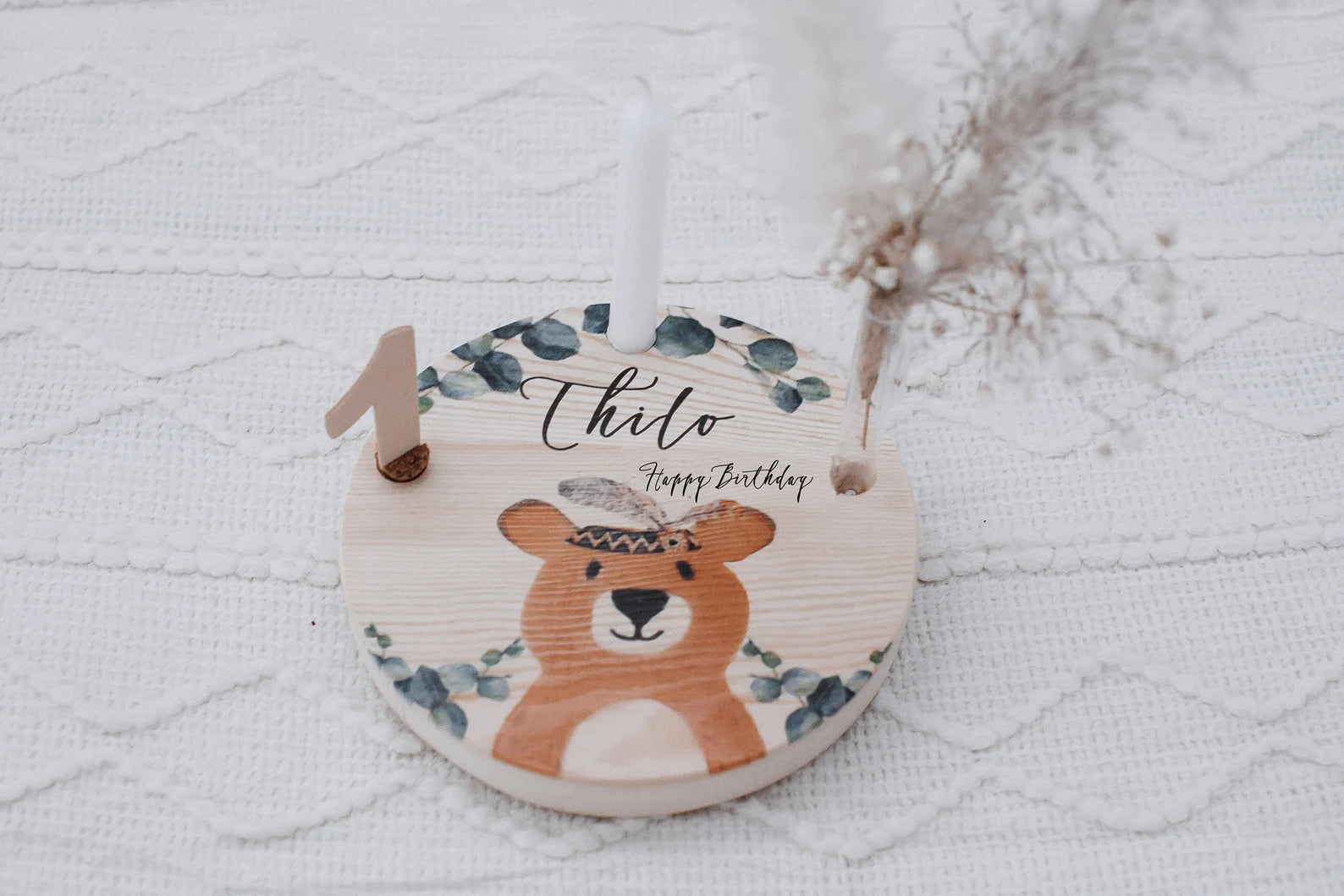 Geburtstagsteller Bär