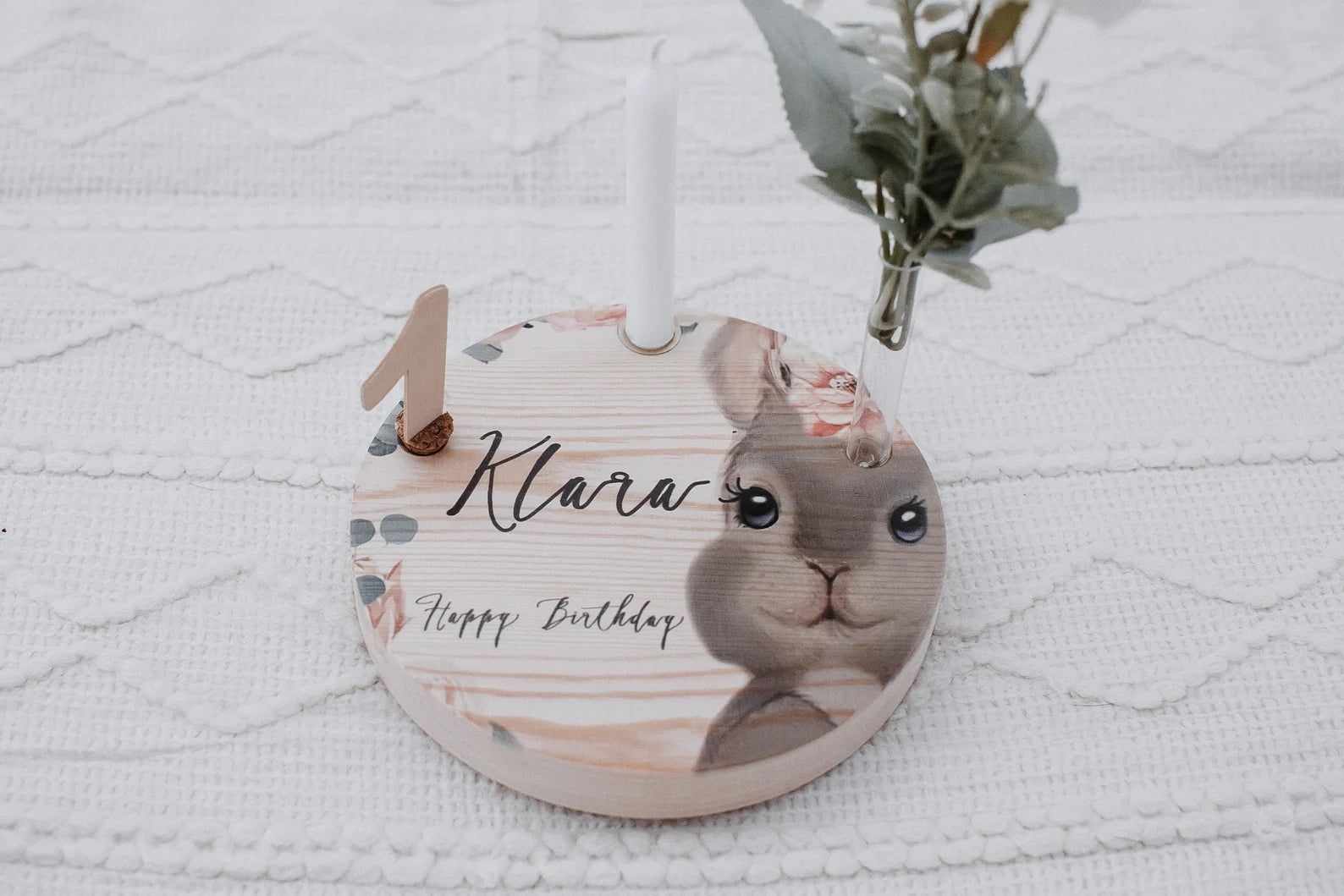 Geburtstagsteller Hase 2