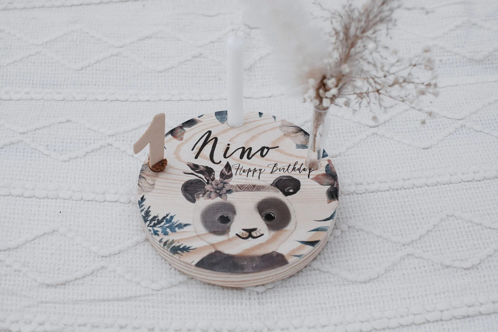 Geburtstagsteller Panda