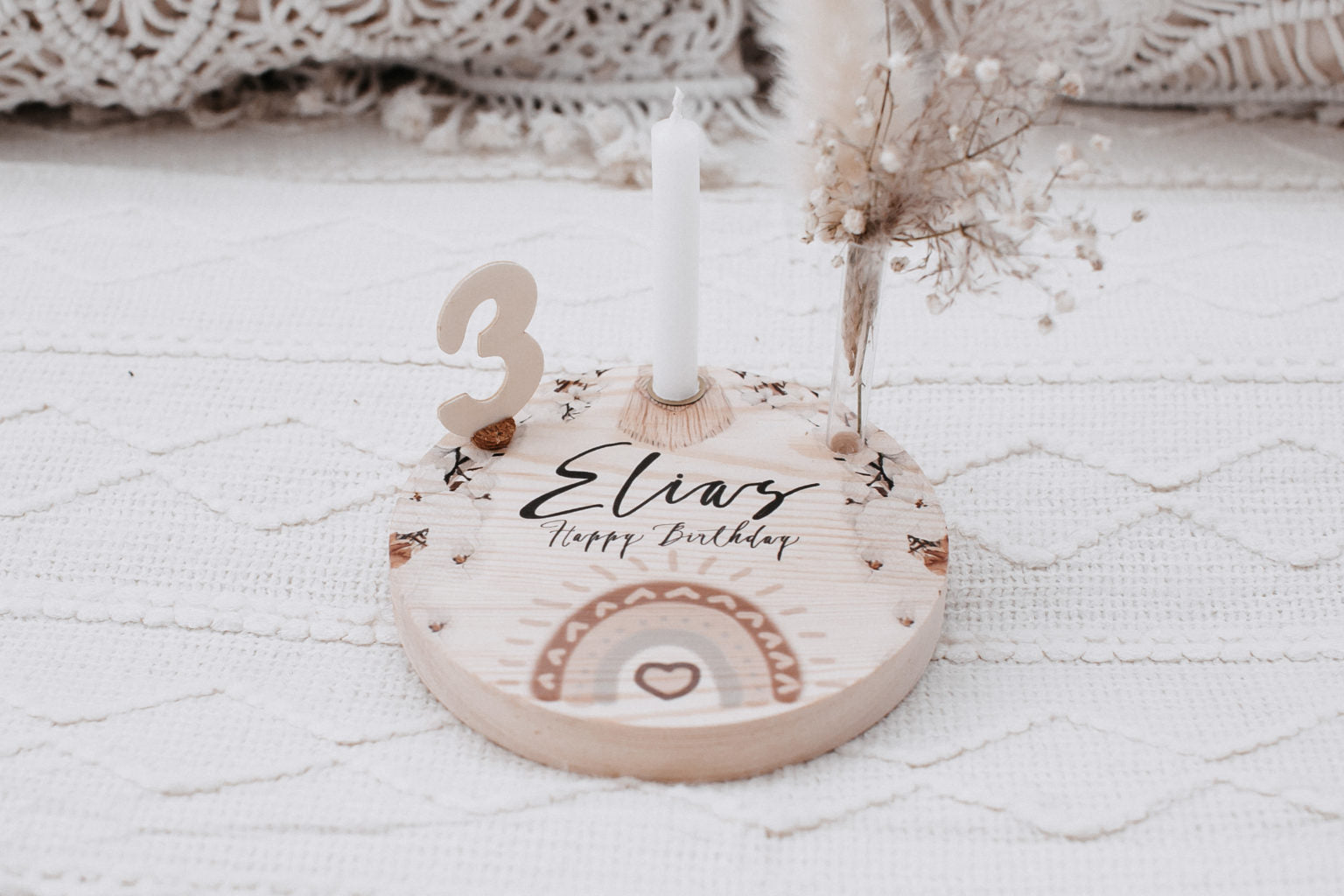 Geburtstagsteller Regenbogen