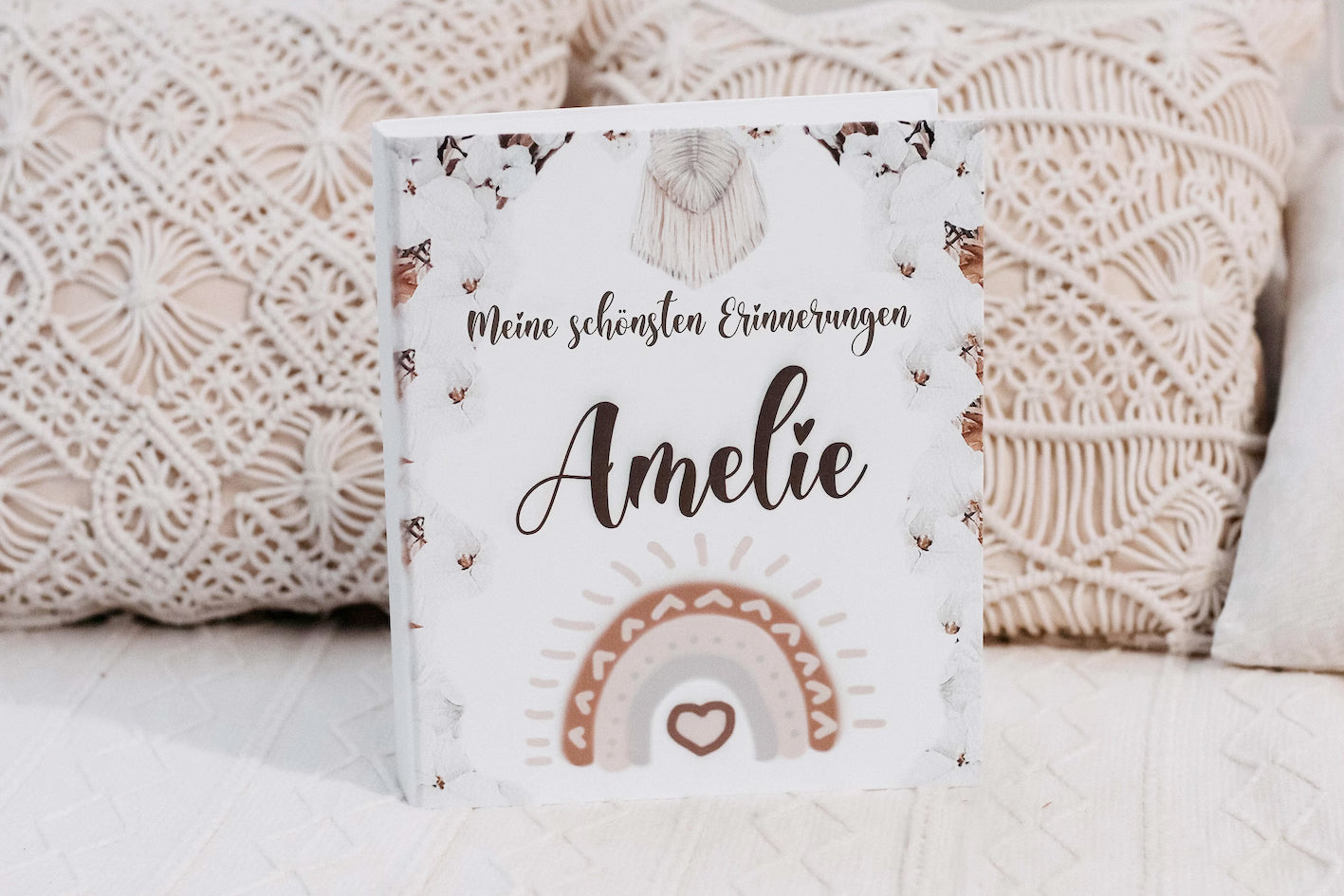 Kindergartenordner Regenbogen braun