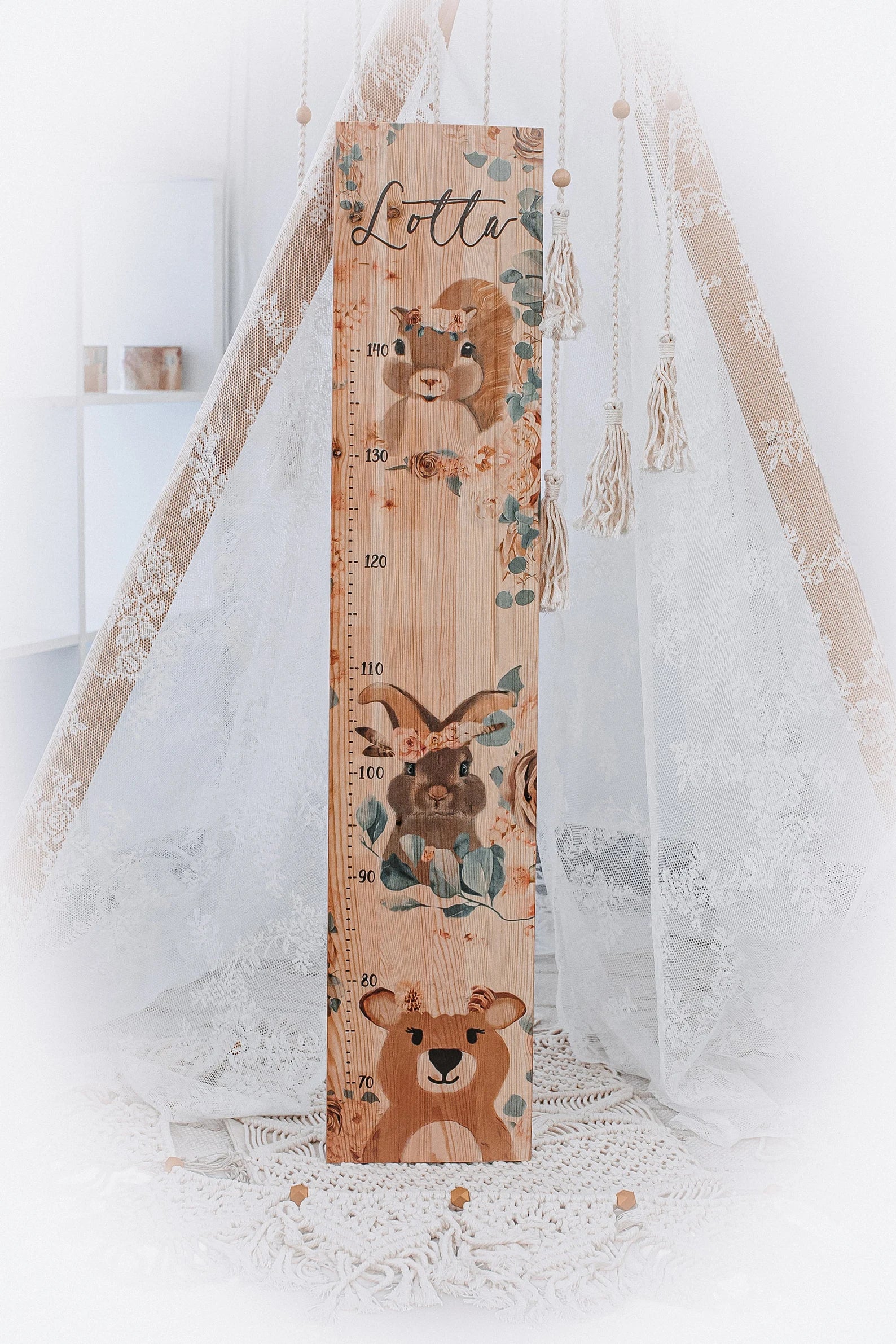 Messlatte Eichhörnchen Hase Bär