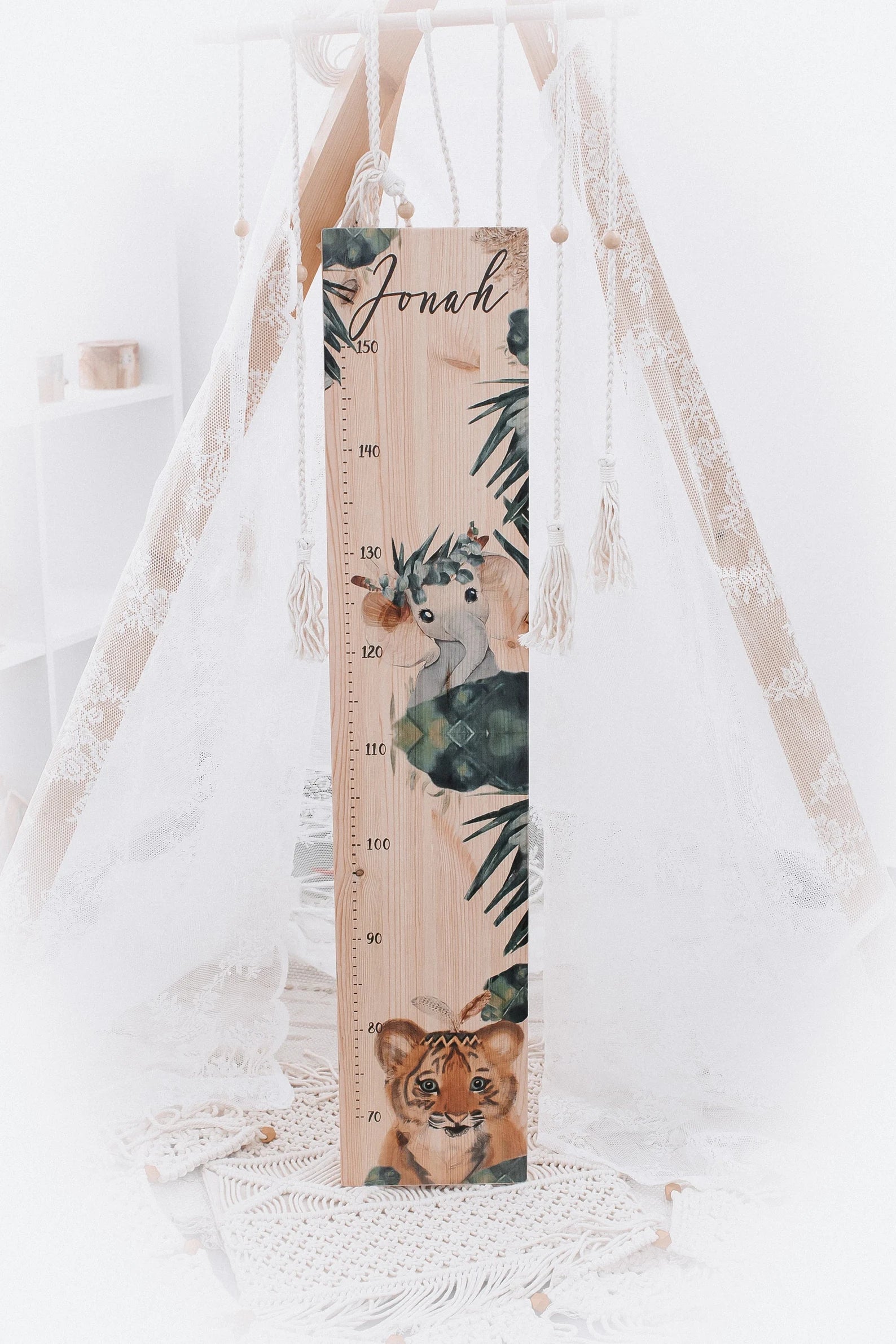 Messlatte Elefant Tiger