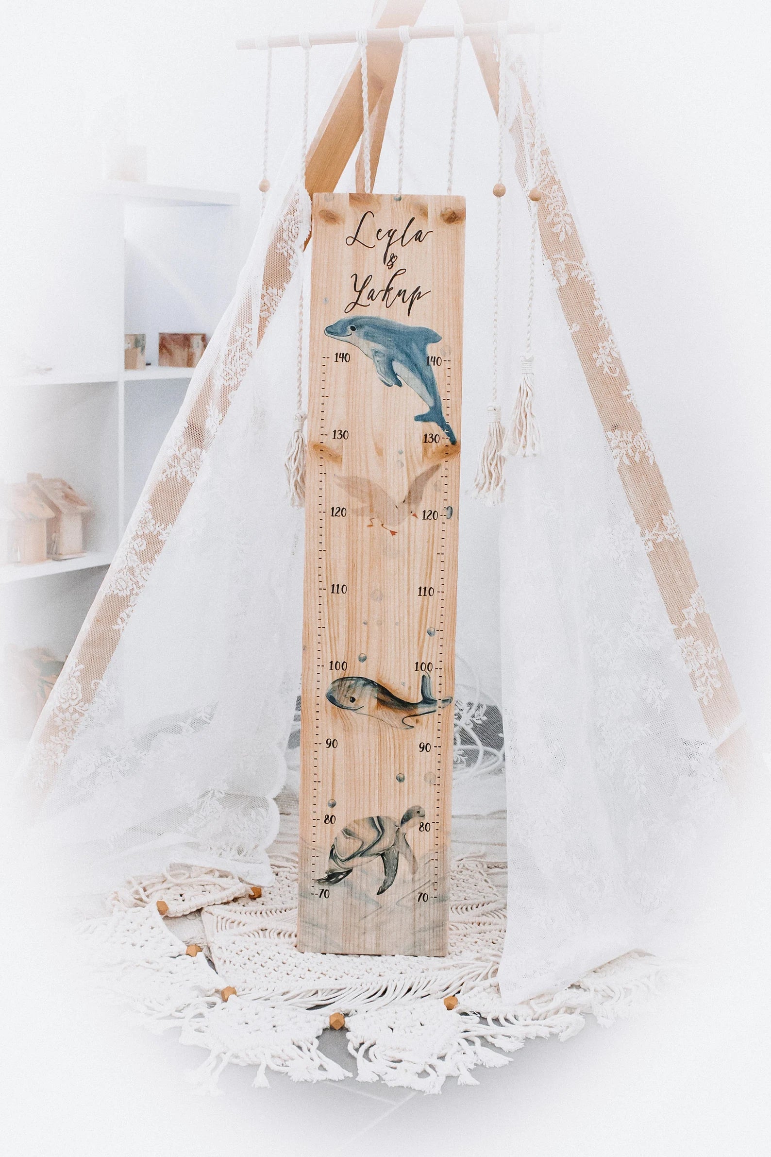 Messlatte Geschwister Meerestiere