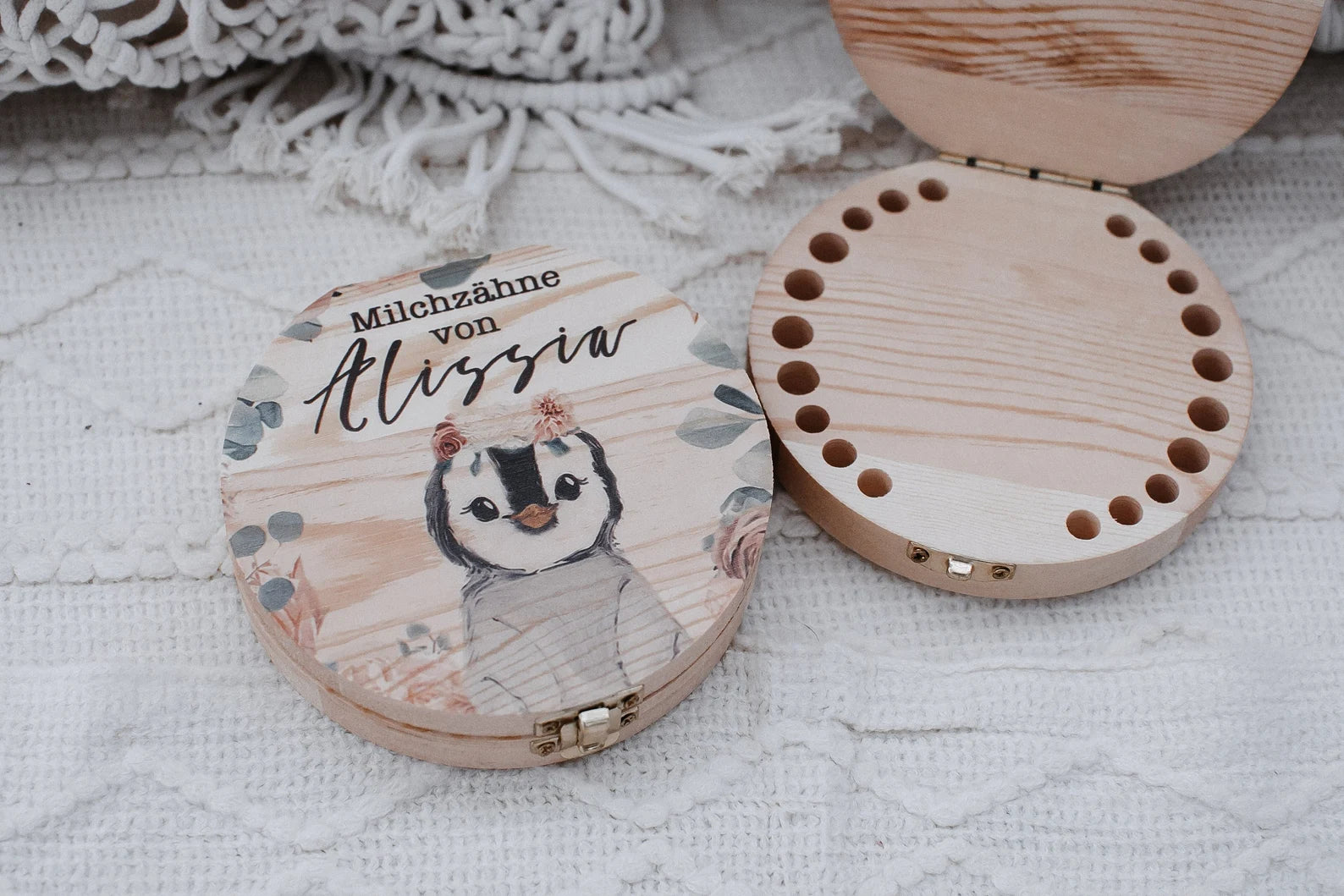 Milchzahndose Pinguin Mädchen