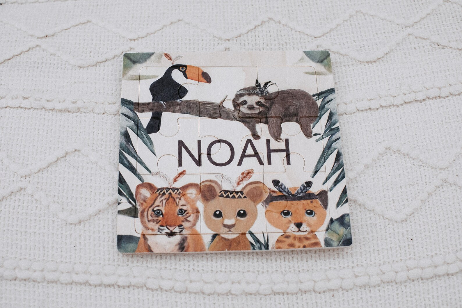 Puzzle Dschungel Waldtiere Zootiere