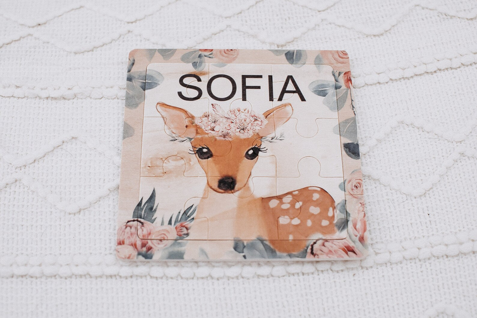 Puzzle Reh Hase Eichhörnchen