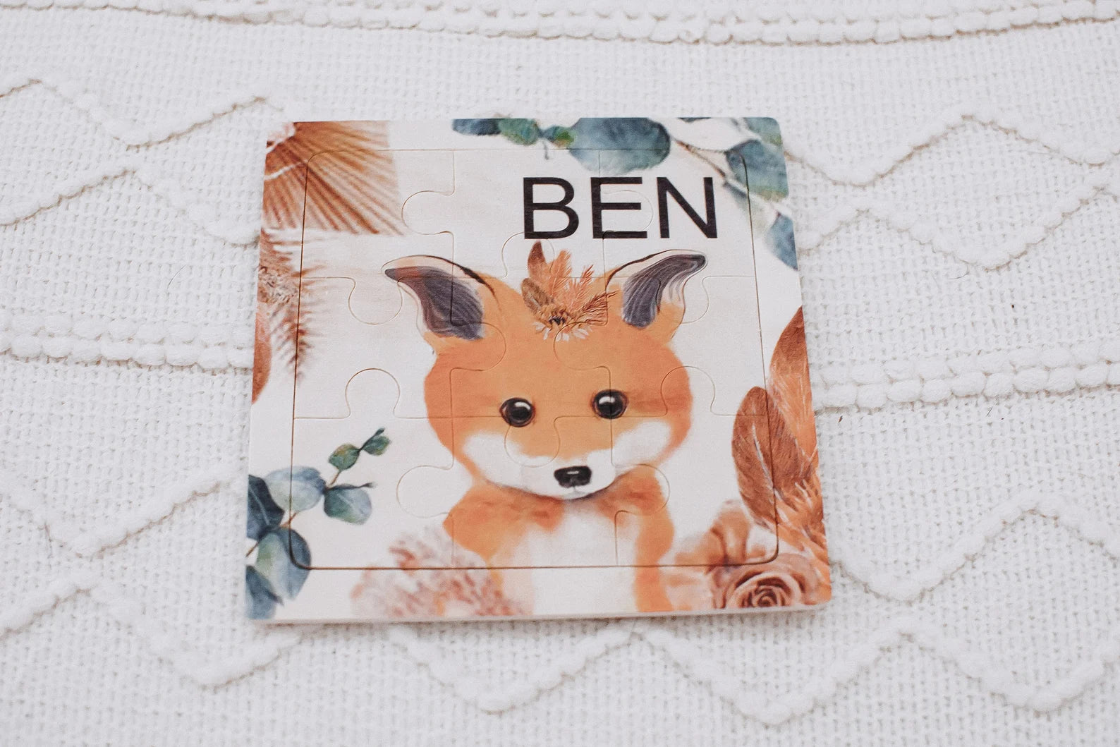 Puzzle Bär Eule Fuchs