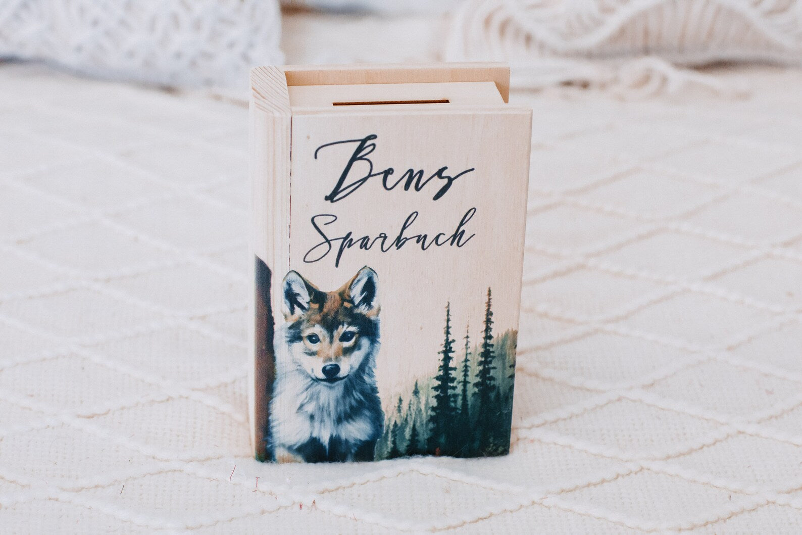 Spardose Wolf