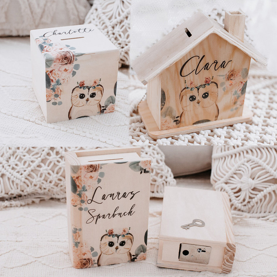 Spardose Eule