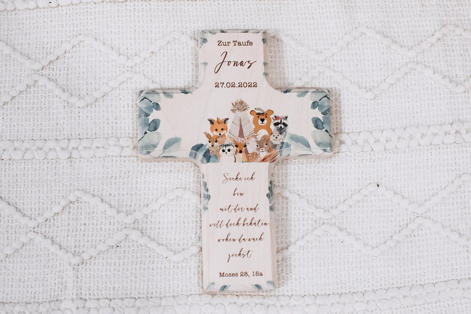 Taufkreuz Waldtiere