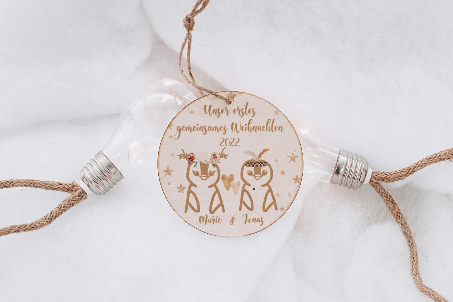 Unser erstes gemeinsames Weihnachten Pinguine