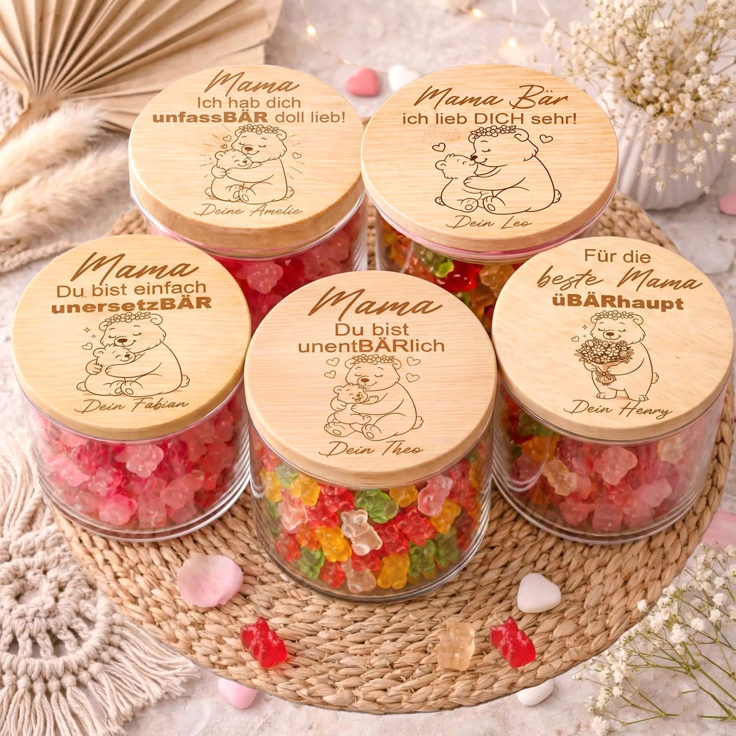 Geschenk für Mama von Kindern personalisiert – emotionale Geschenkidee mit Namen für Muttertag