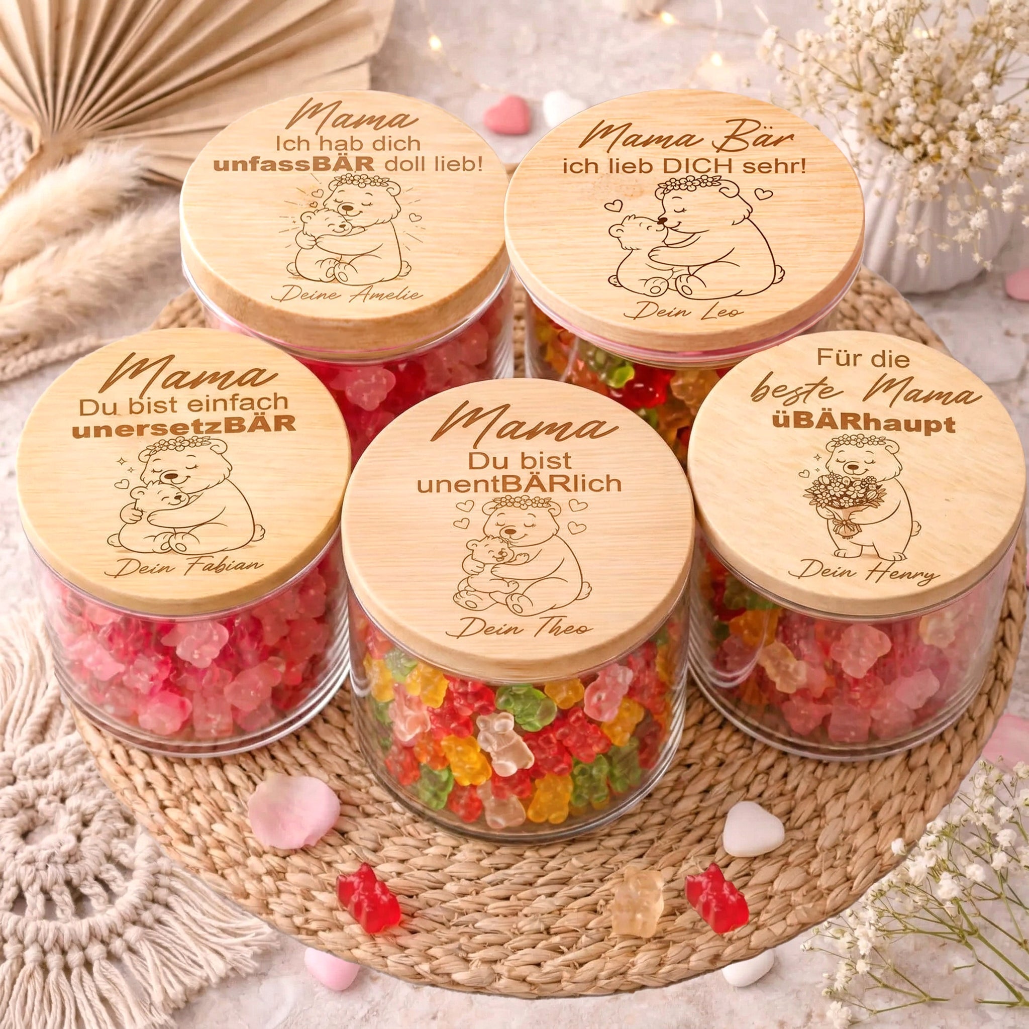 Geschenk für Mama von Kindern personalisiert – emotionale Geschenkidee mit Namen für Muttertag