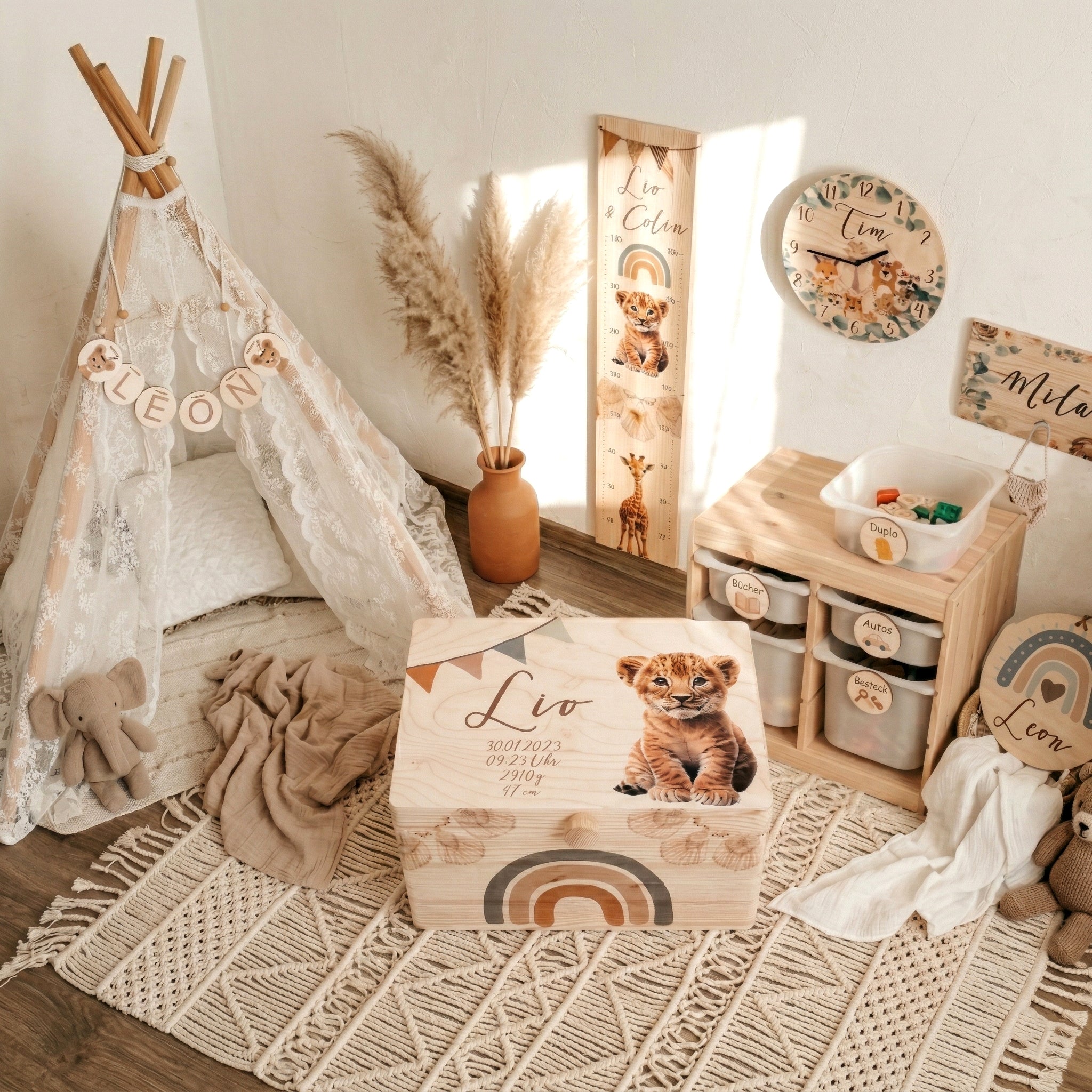 Personalisierte Geschenke zur Geburt mit Namen Erinnerungskisten und Babygeschenke