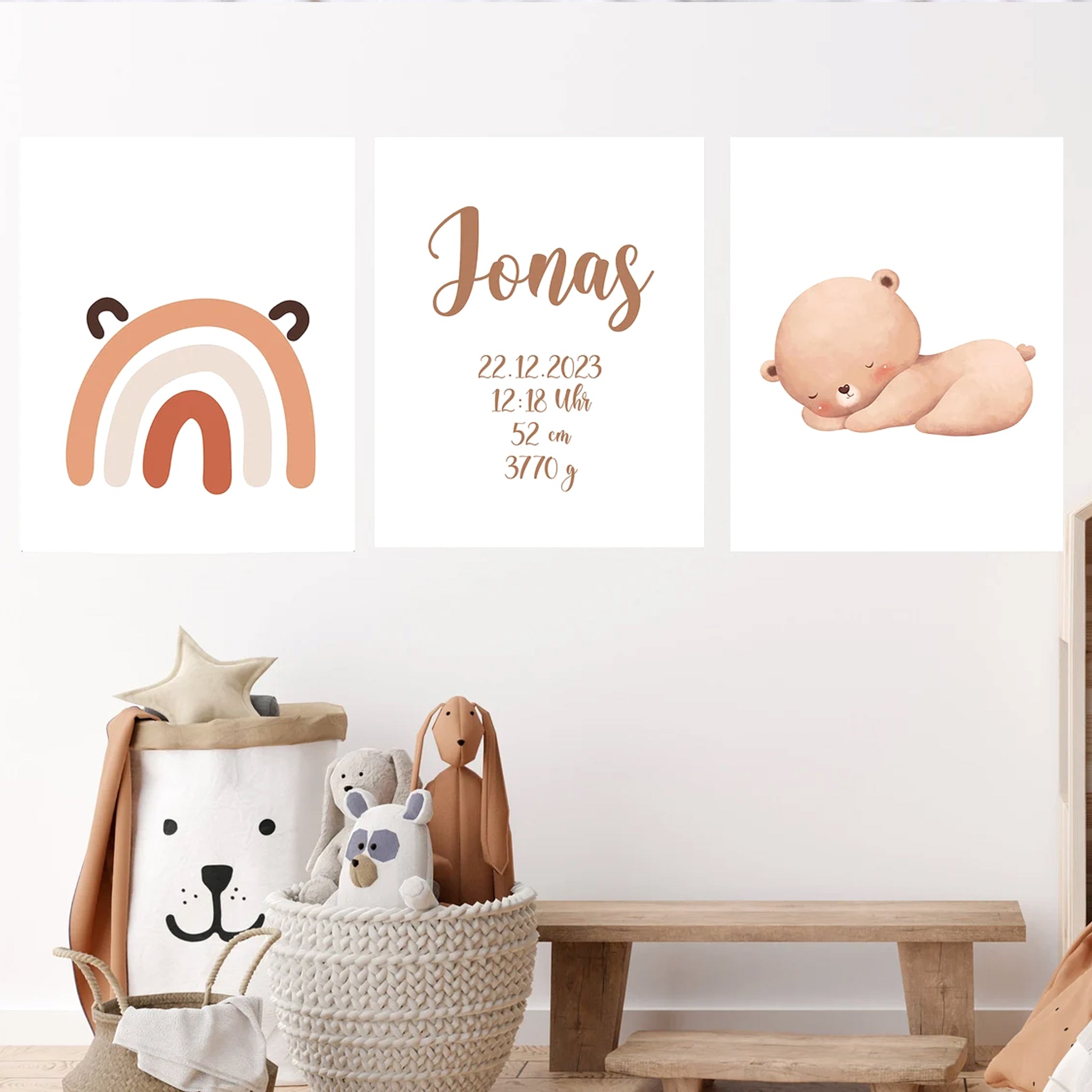 Personalisierte Poster und Leinwand mit Name für Kinderzimmer