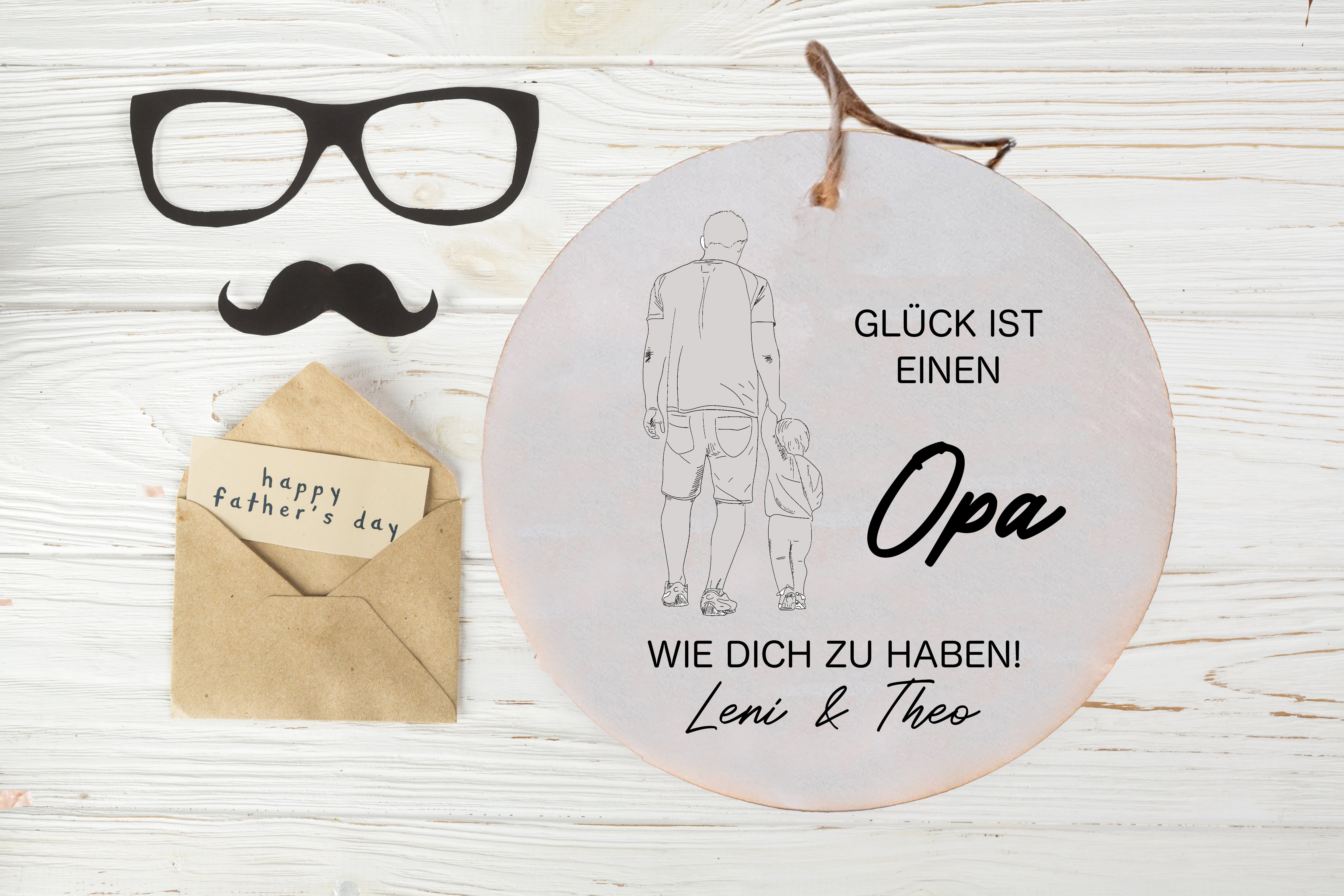 Schild Glück Opa