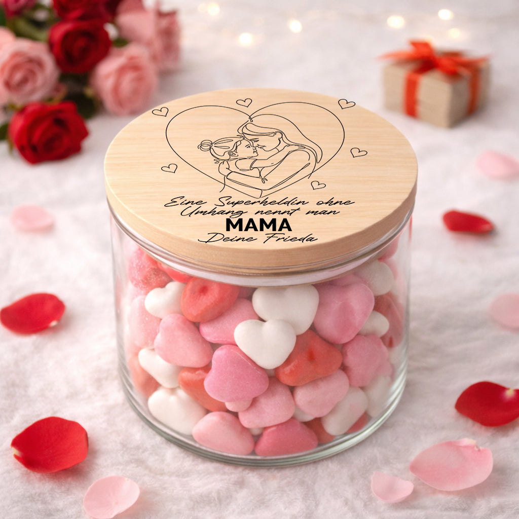 Mama Geschenk personalisiert Vorratsglas Mama Geschenk zum Muttertagsgeschenk Geburtstag