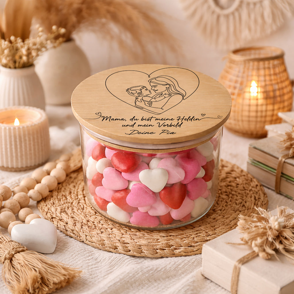 Mama Geschenk personalisiert Vorratsglas Mama Geschenk zum Muttertagsgeschenk Geburtstag
