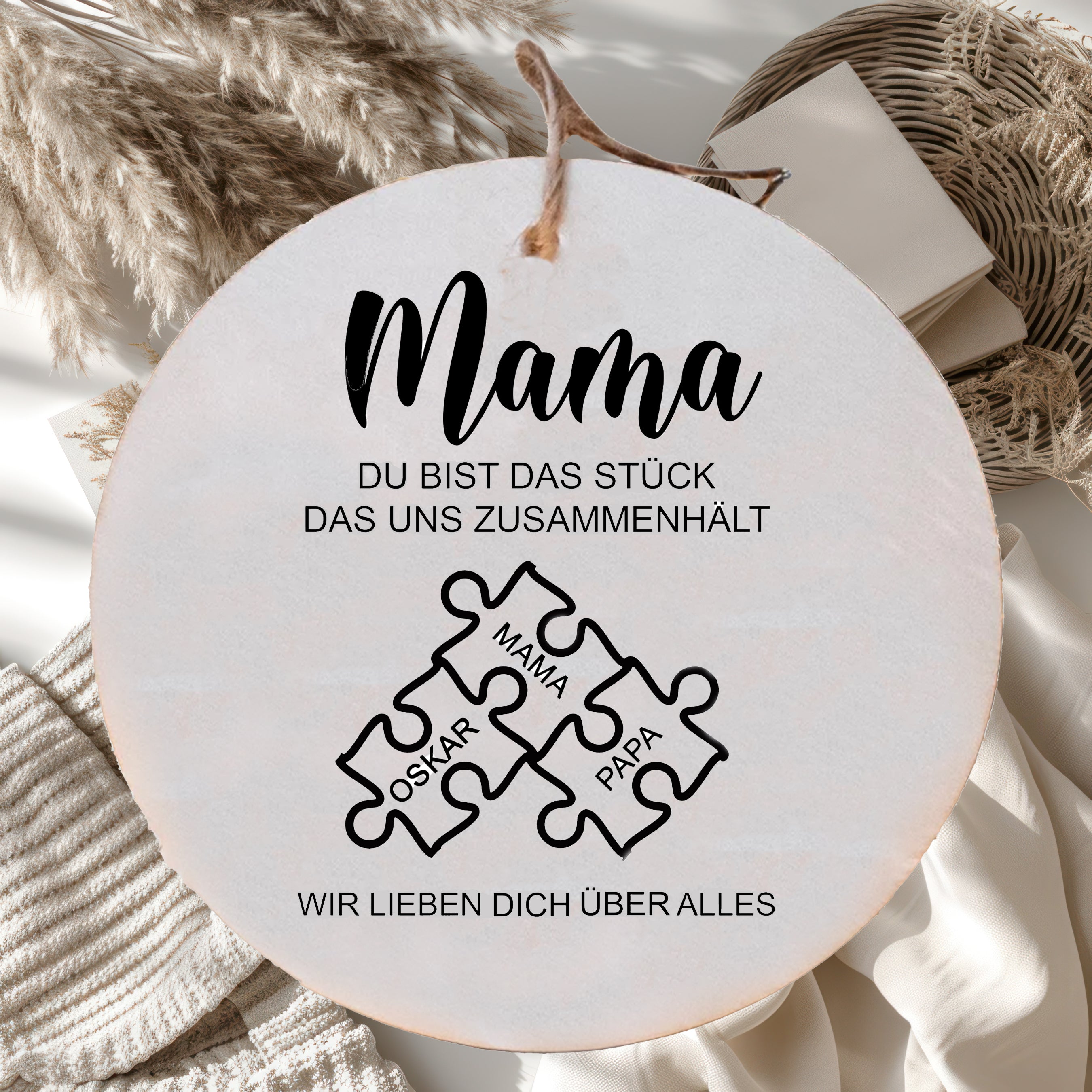 Schild Mama Puzzle 3 Teile