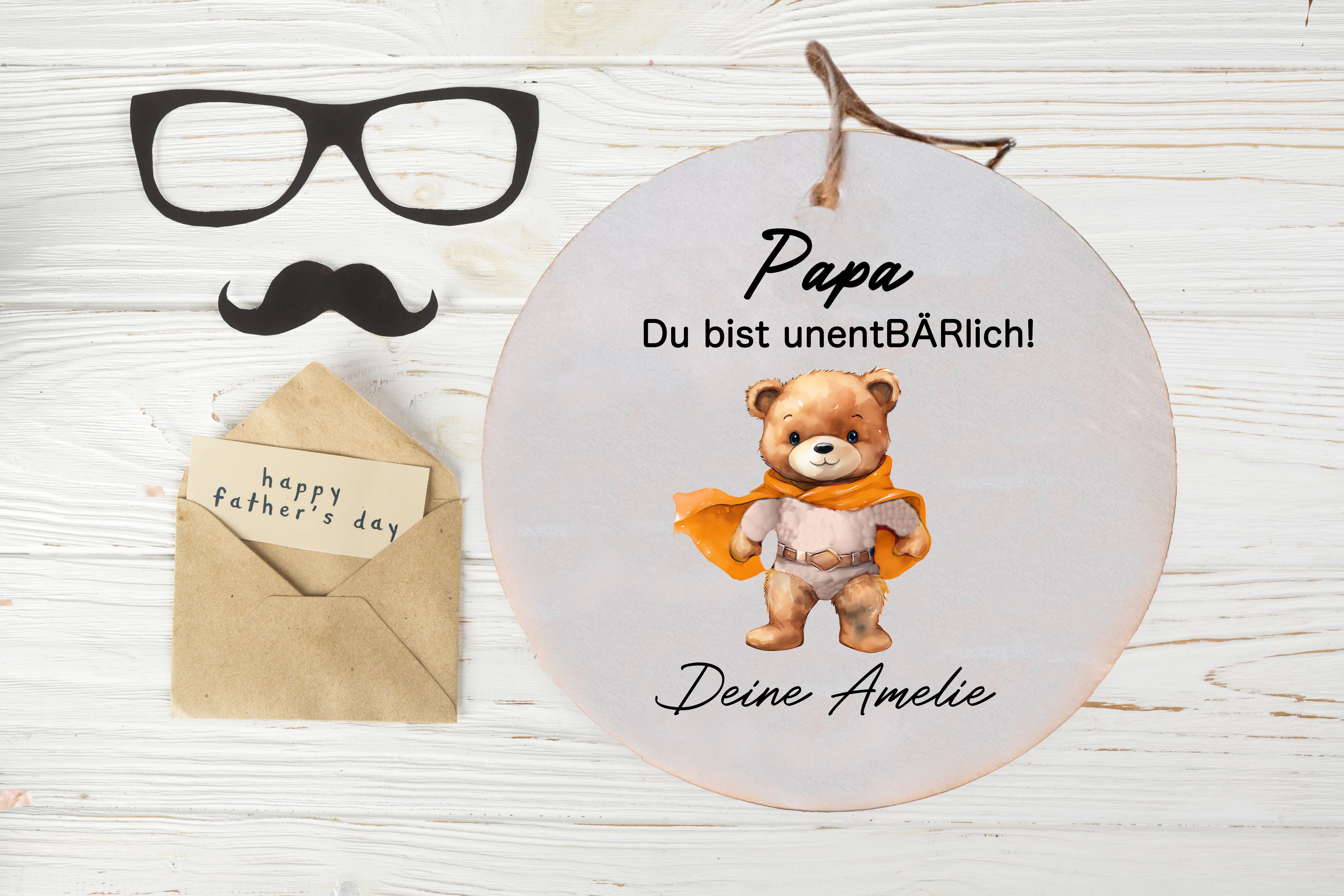 Schild Papa unentBÄRlich