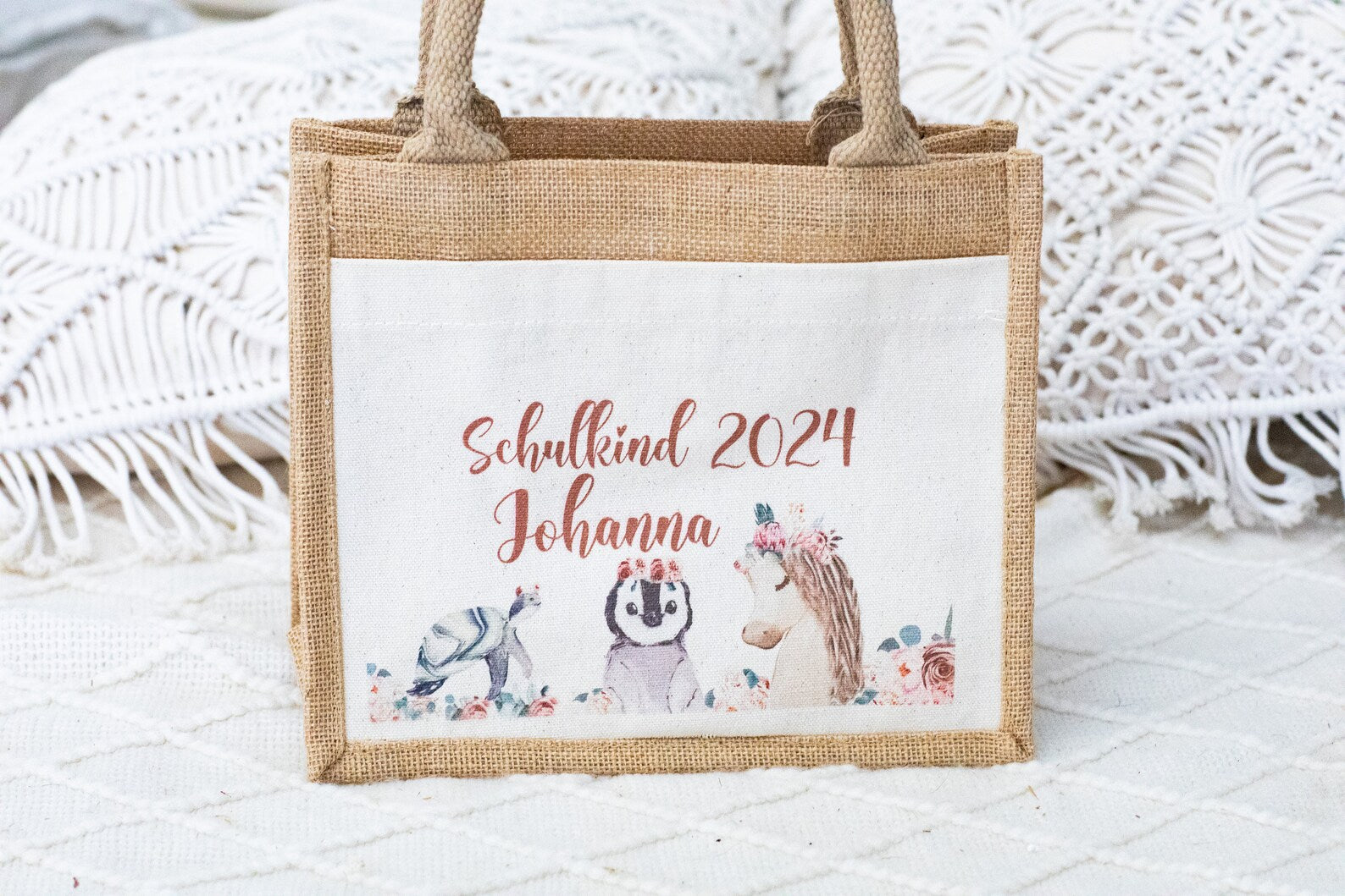 Schulkind Set Schildkröte Pinguin Pferd
