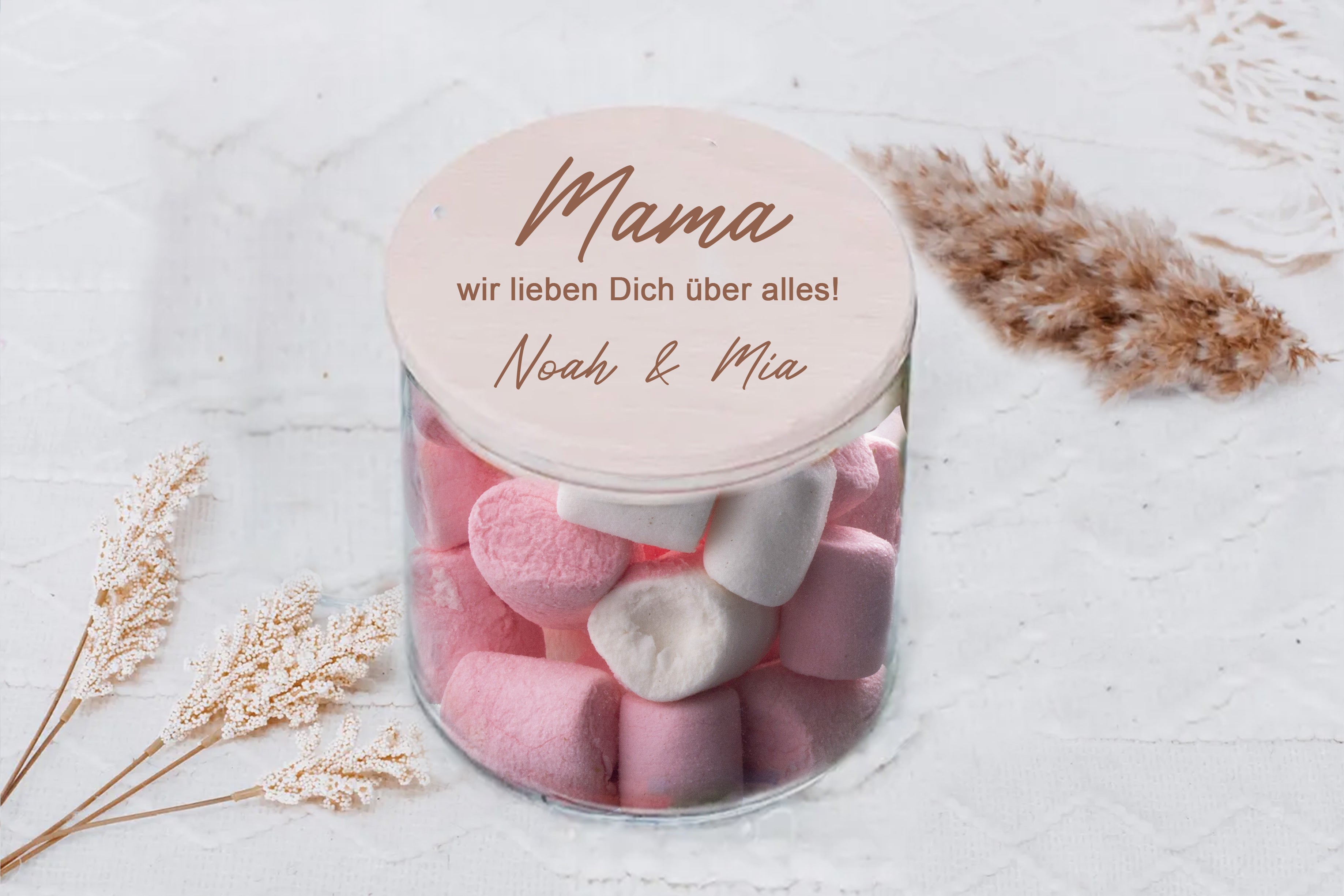 Vorratsglas Mama wir lieben Dich