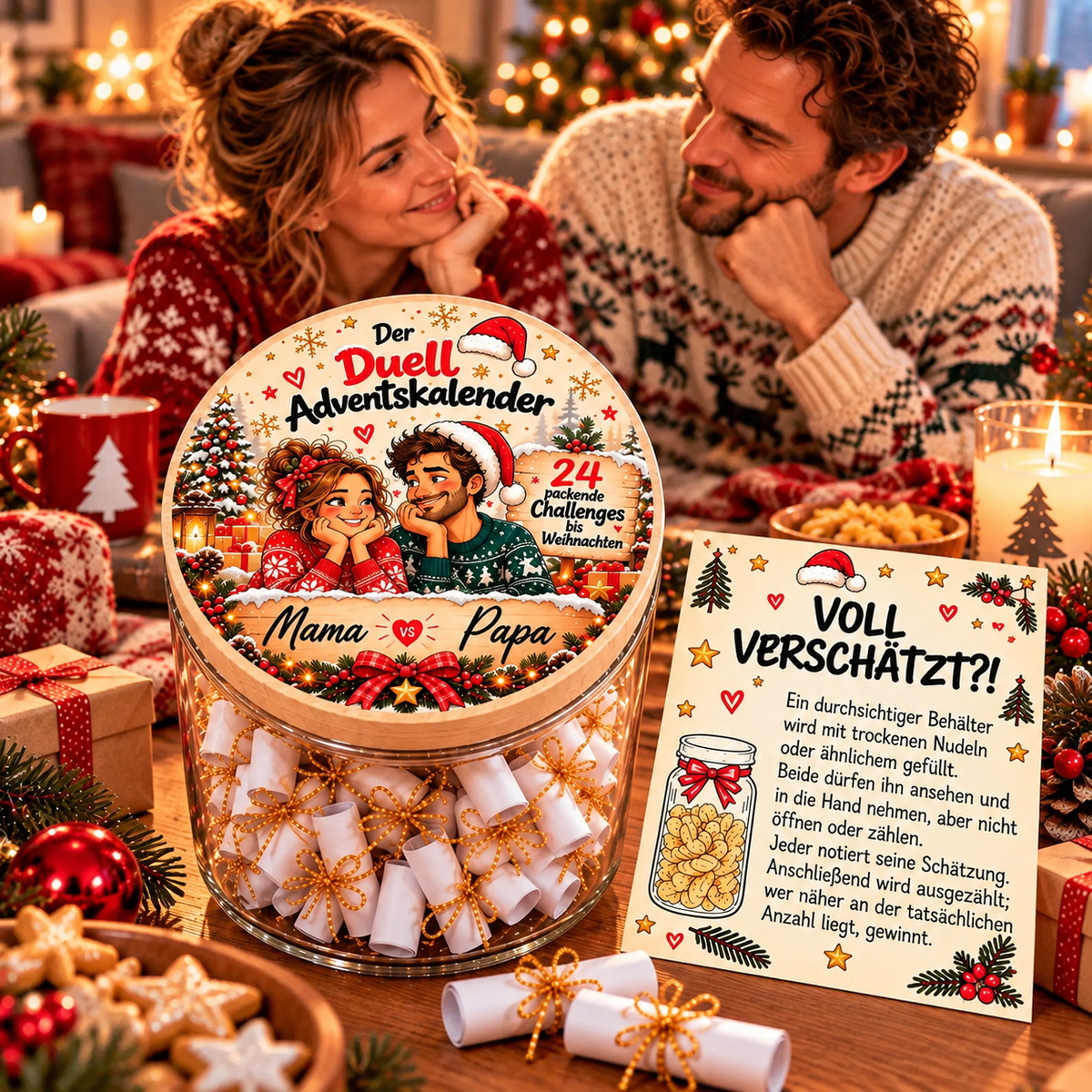 adventskalender für Eltern mama-Papa Duell Challenge