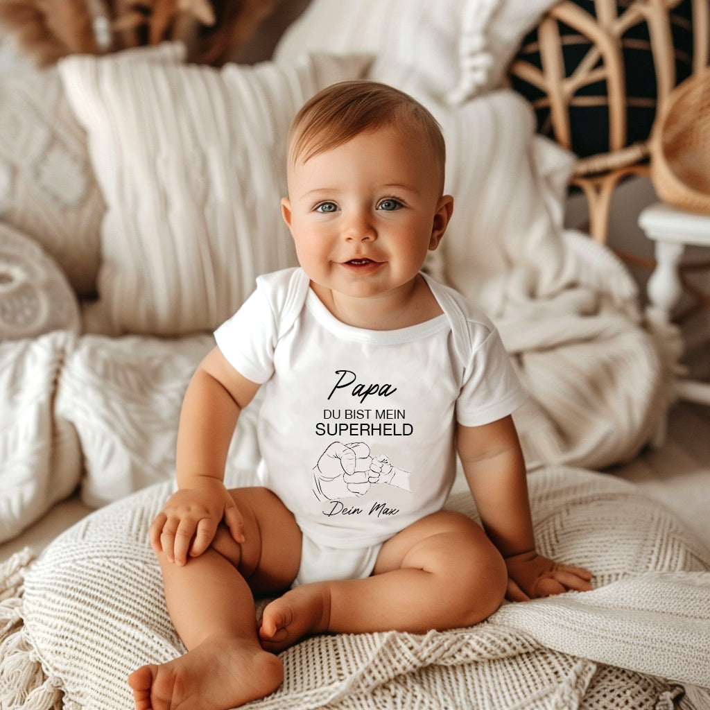 Baby Body Papa du bist mein Superheld