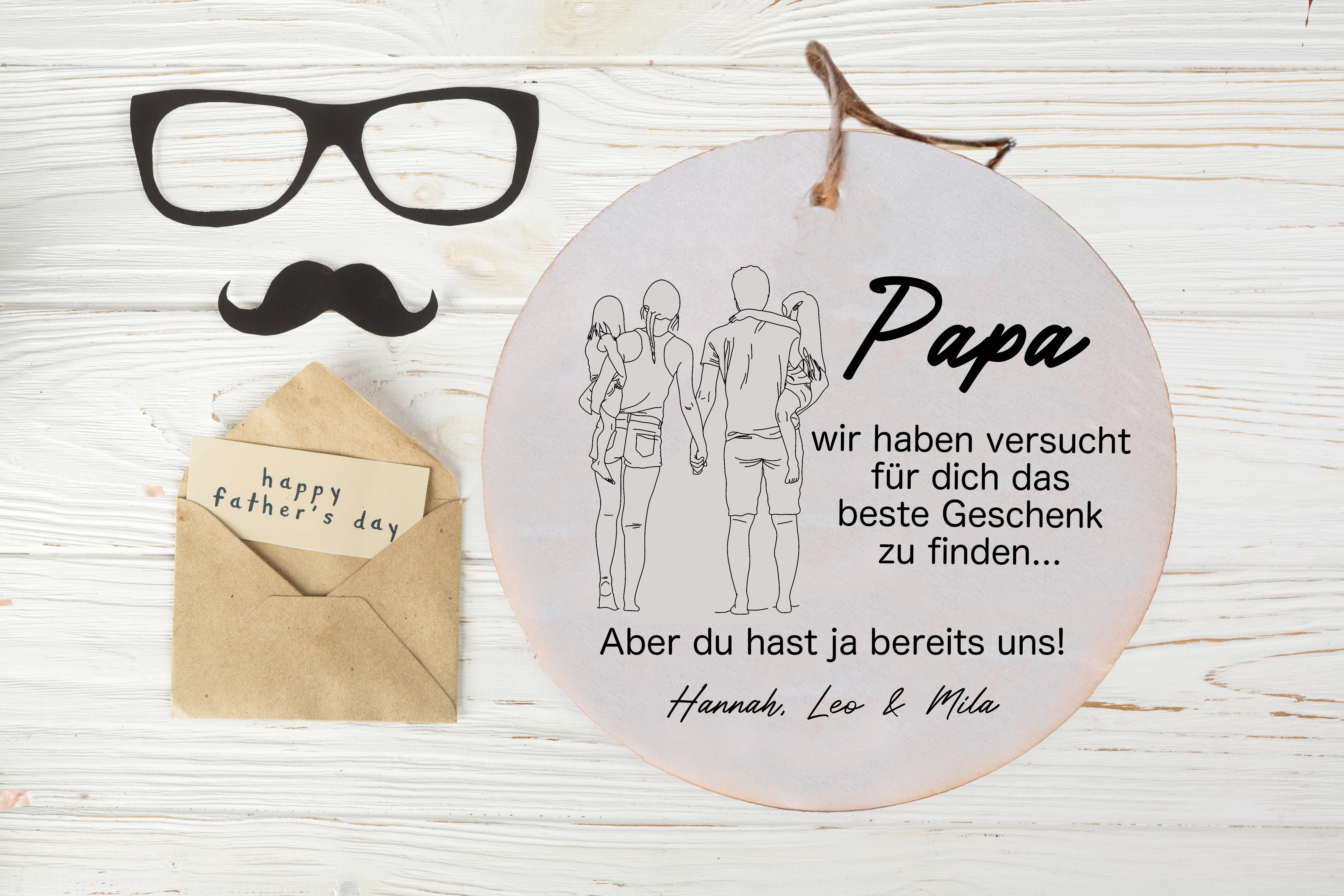 Schild Papa beste Geschenk