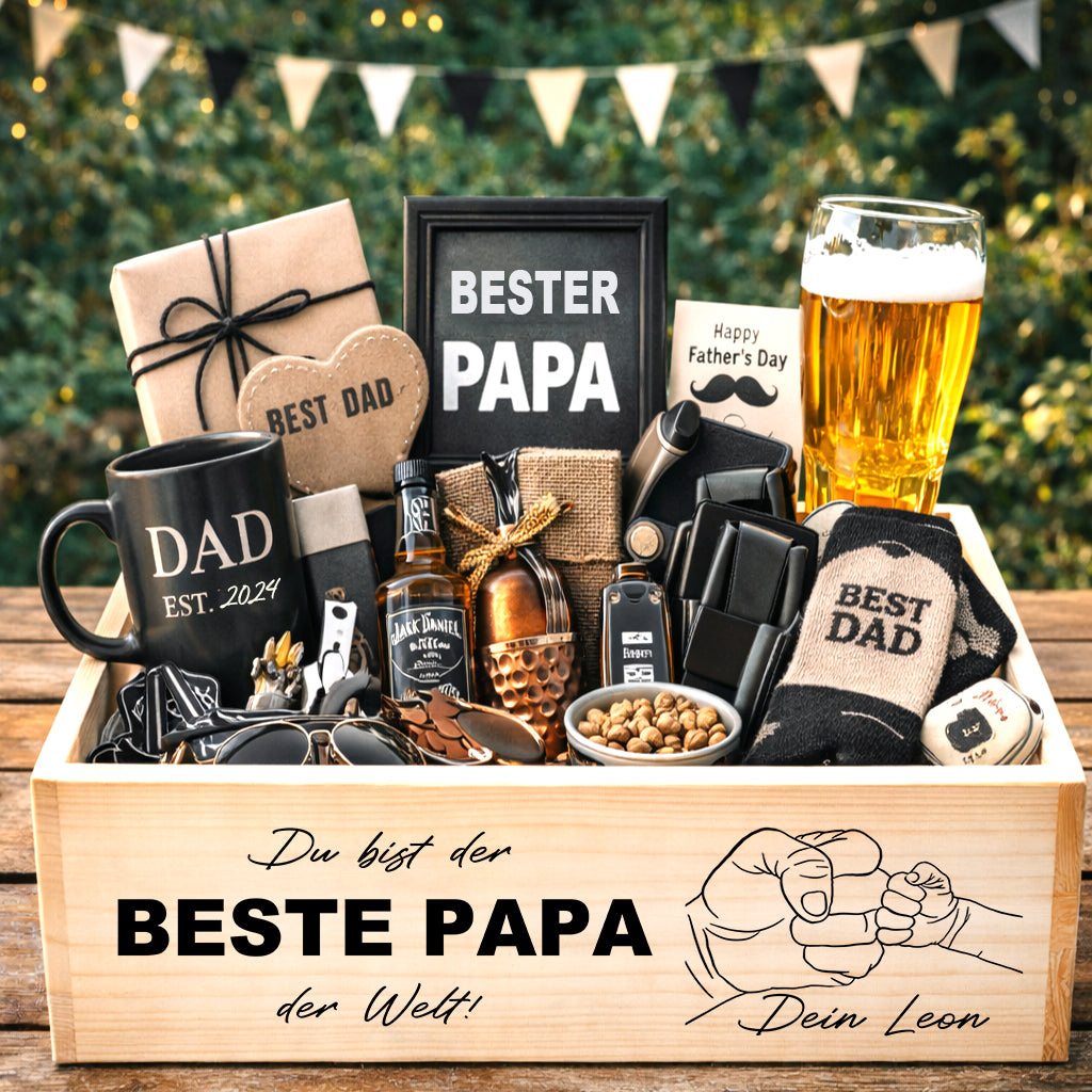 Bester Papa der Welt personalisertes Geschenk zum Vatertag