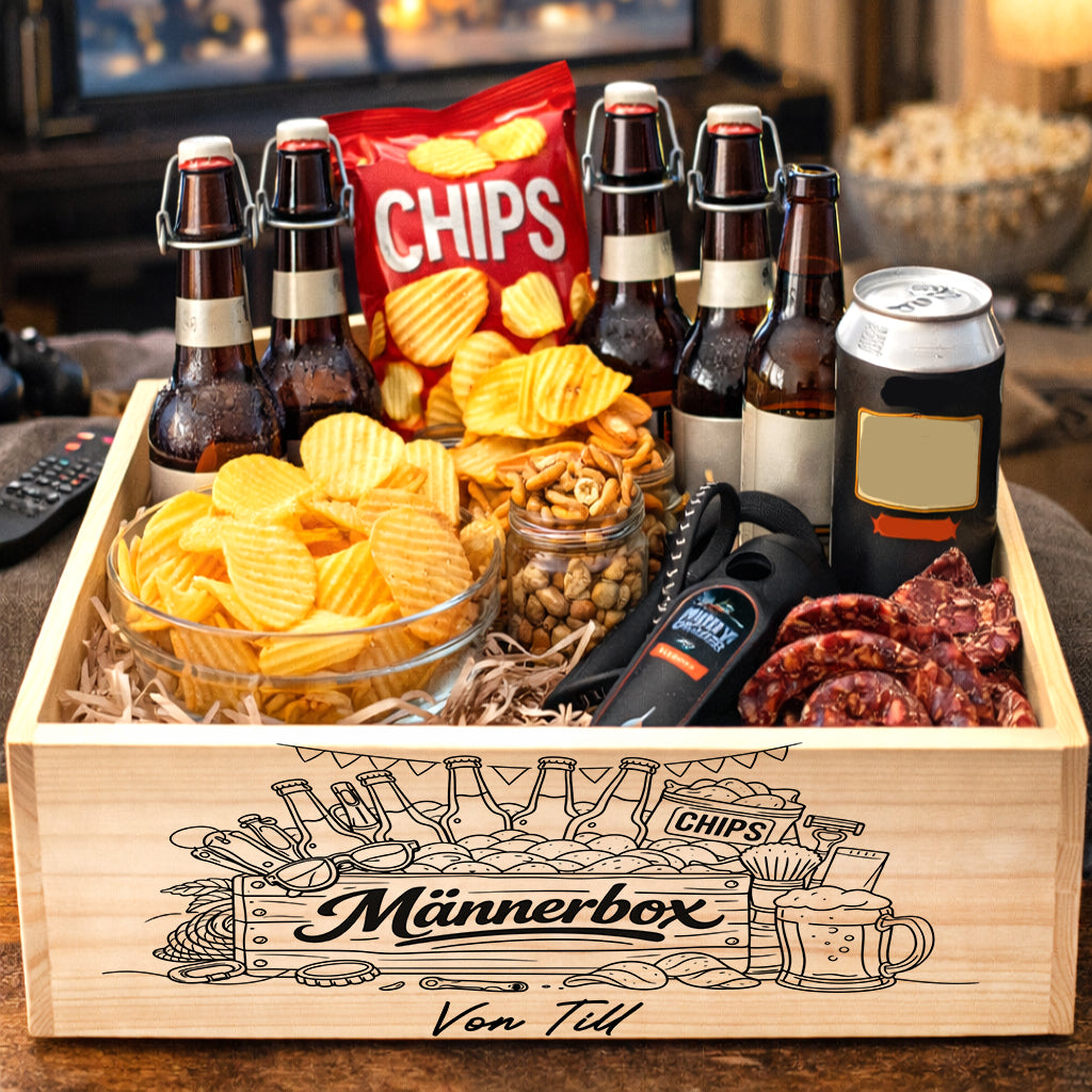 Personalisiertes geschenk für papa Männerbox Papa Vatertagsgeschenk für papa Geburtstag Männergeschenk Grillgeschenk Biergeschenk 