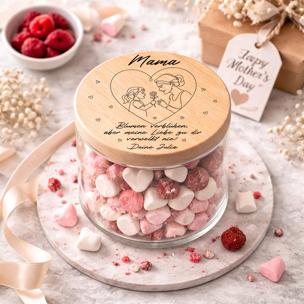 Mama Geschenk personalisiert Vorratsglas Mama Geschenk zum Muttertagsgeschenk Geburtstag