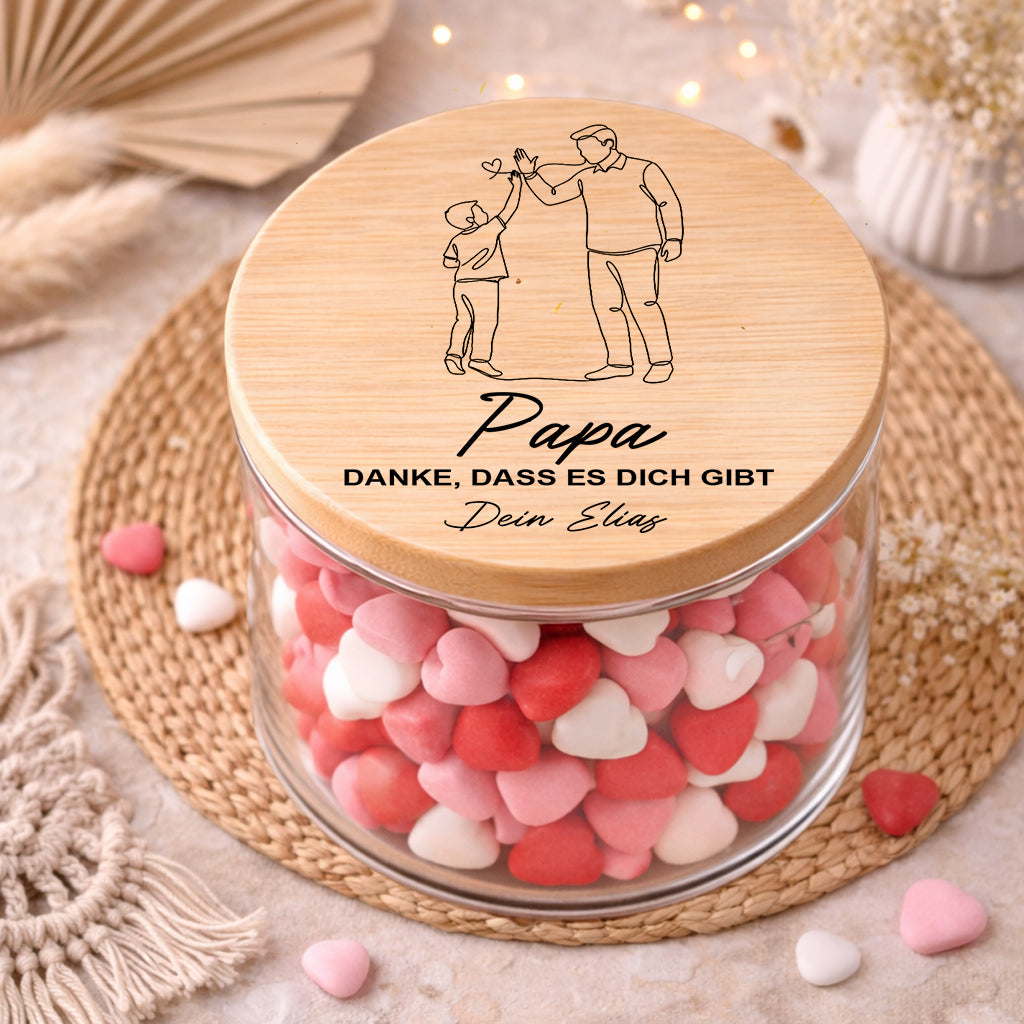 Papa Geschenk personalisiert Vatertagsgeschenk Papa Geschenk von Kind